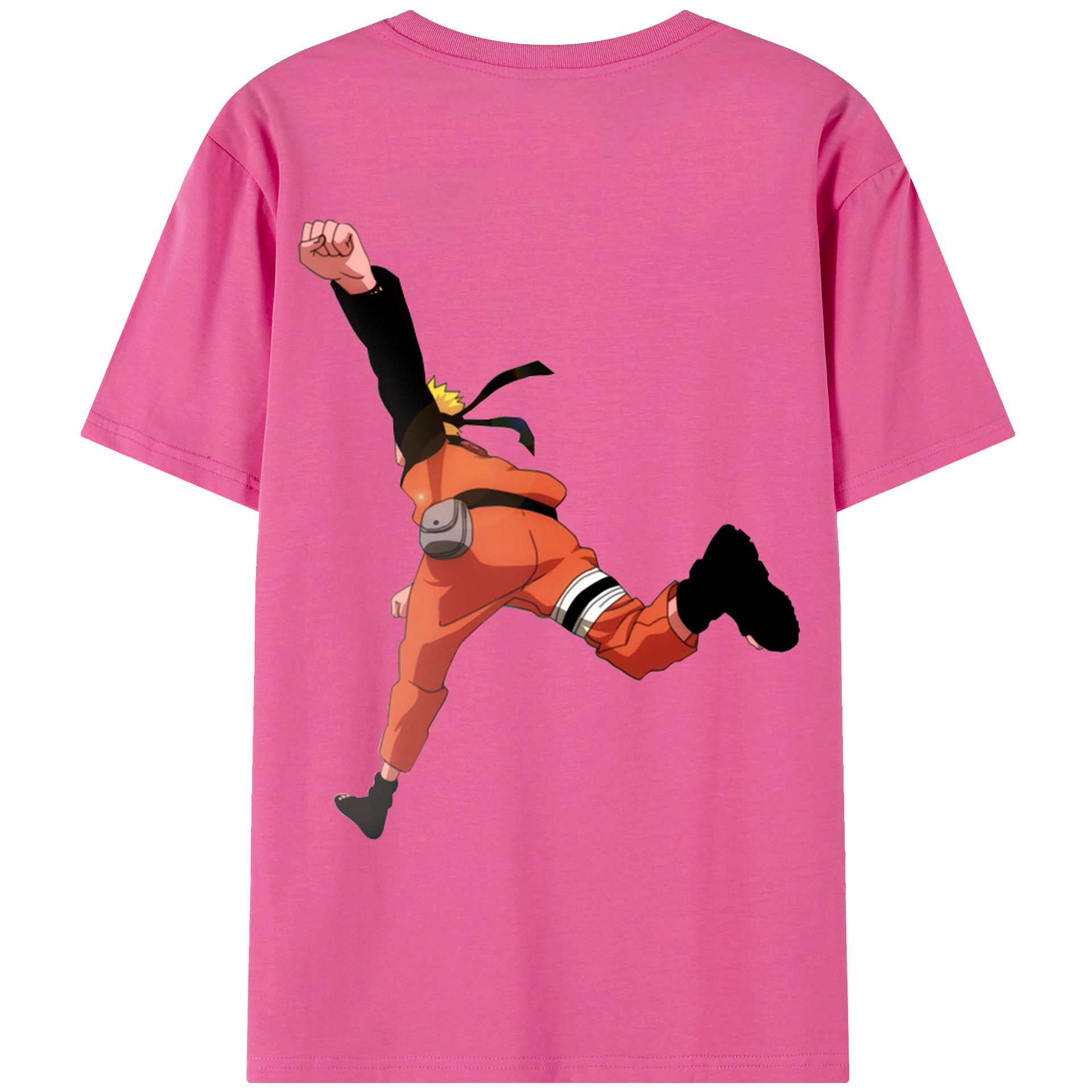 （画像用） NARUTO -ナルト- うずまき ナルト Uzumaki Naruto レディース半袖Tシャツ(バックプリント)