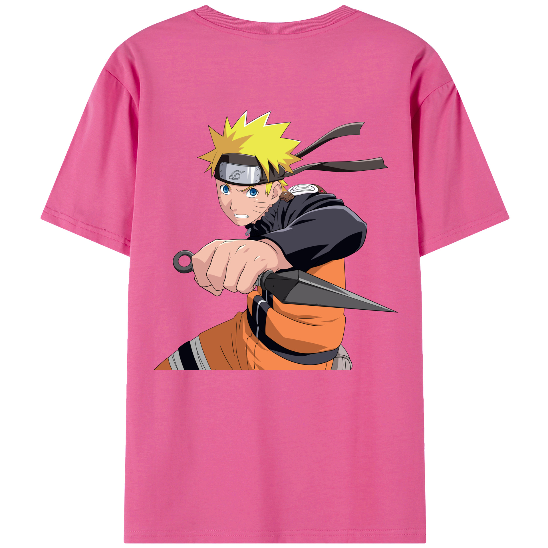 （画像用） NARUTO -ナルト- うずまき ナルト Uzumaki Naruto レディース半袖Tシャツ(バックプリント)