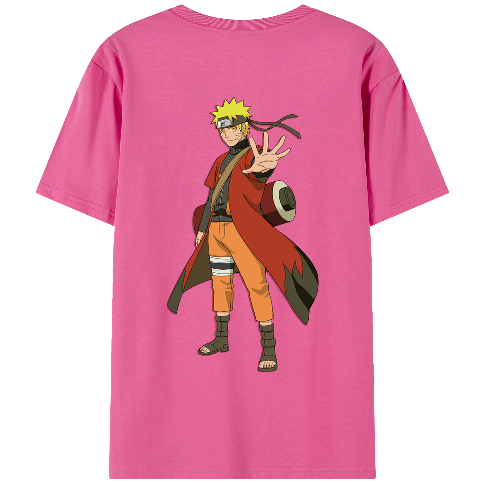 （画像用） NARUTO -ナルト- うずまき ナルト Uzumaki Naruto レディース半袖Tシャツ(バックプリント)
