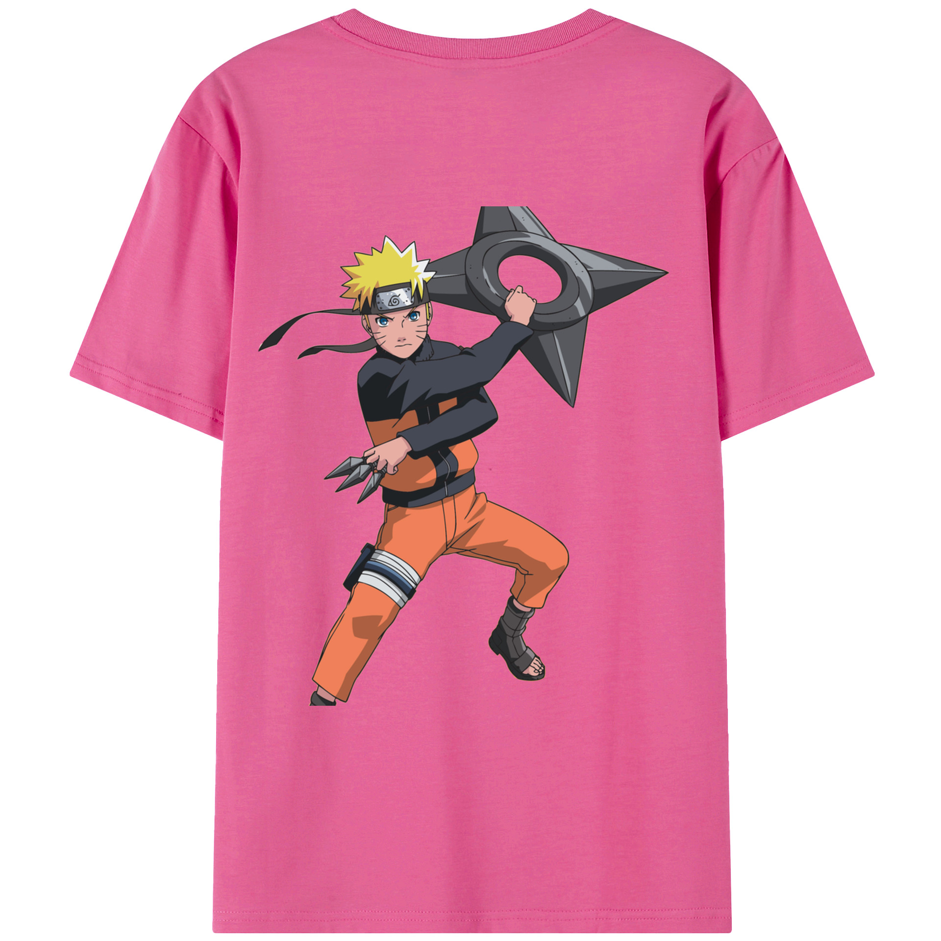 （画像用） NARUTO -ナルト- うずまき ナルト Uzumaki Naruto レディース半袖Tシャツ(バックプリント)
