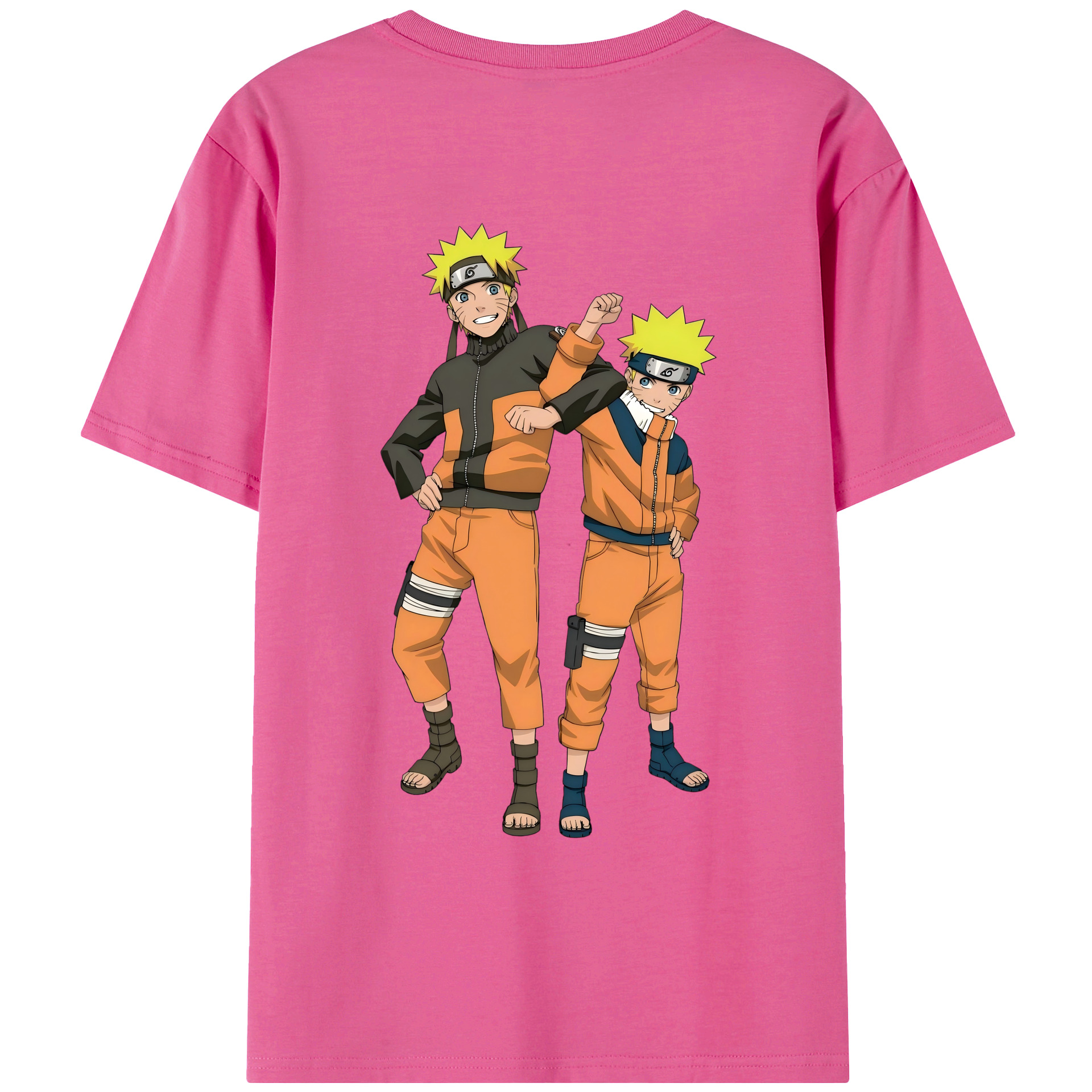 （画像用） NARUTO -ナルト- うずまき ナルト Uzumaki Naruto レディース半袖Tシャツ(バックプリント)