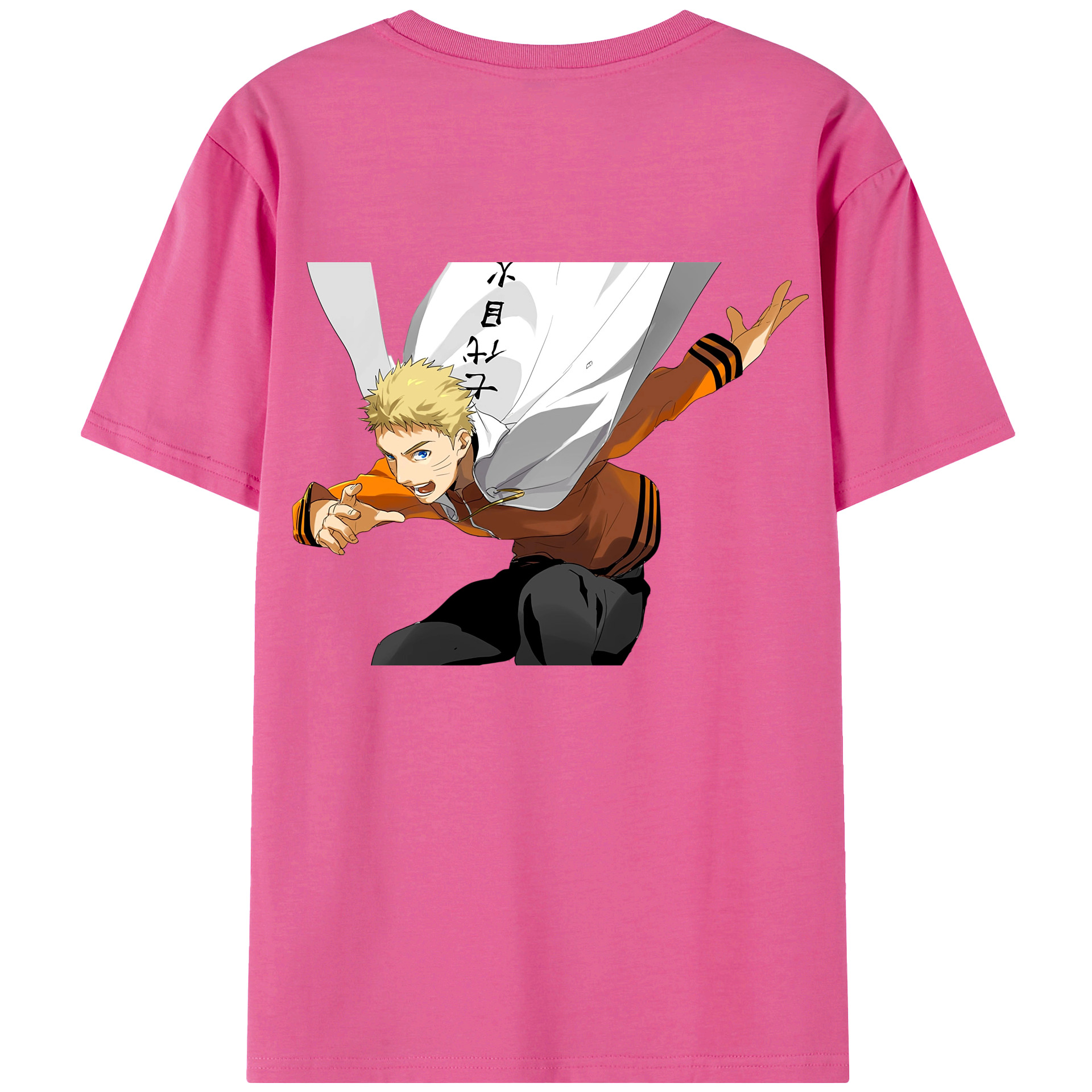 （画像用） NARUTO -ナルト- うずまき ナルト Uzumaki Naruto レディース半袖Tシャツ(バックプリント)