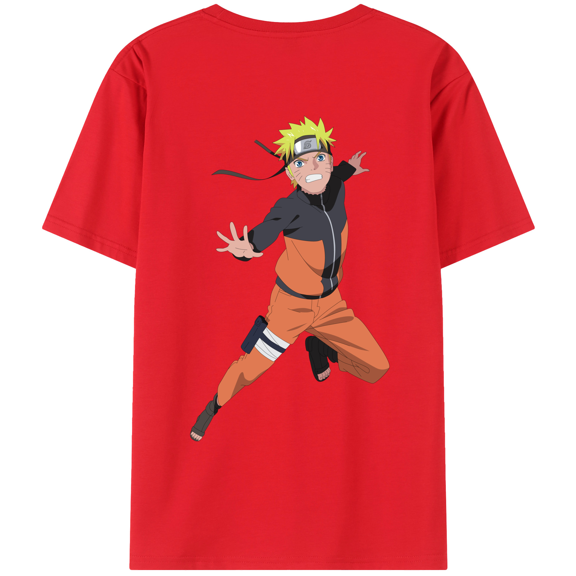 （画像用） NARUTO -ナルト- うずまき ナルト Uzumaki Naruto レディース半袖Tシャツ(バックプリント)