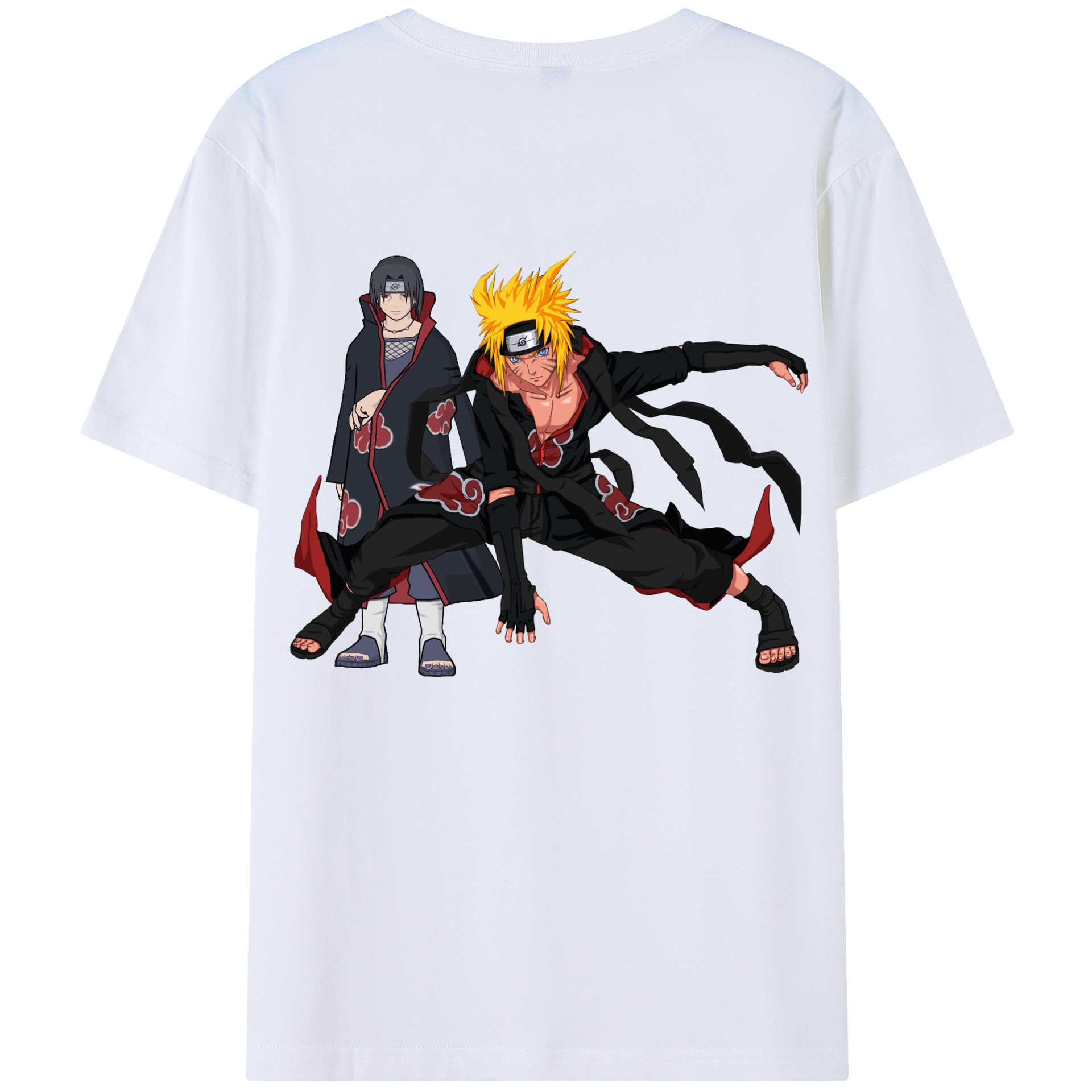（画像用） NARUTO -ナルト- うずまき ナルト Uzumaki Naruto レディース半袖Tシャツ(バックプリント)