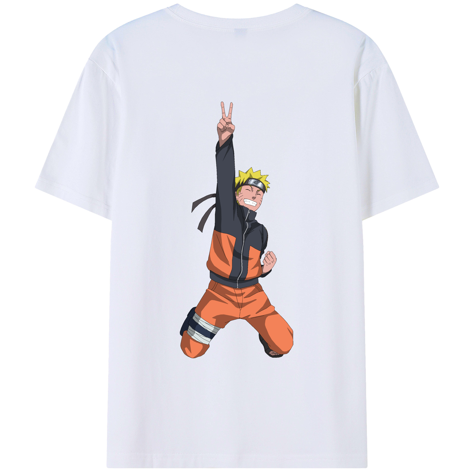 （画像用） NARUTO -ナルト- うずまき ナルト Uzumaki Naruto レディース半袖Tシャツ(バックプリント)