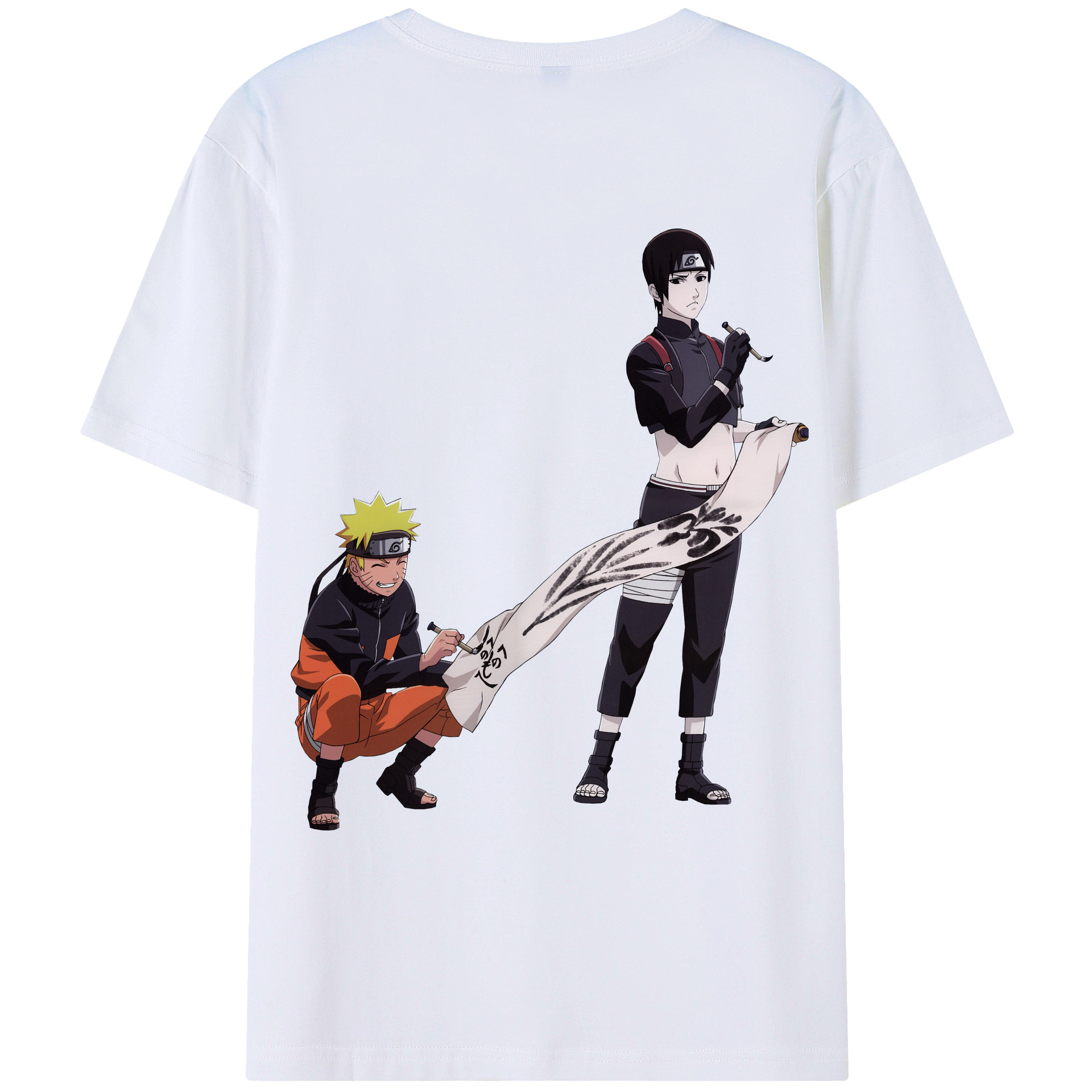 （画像用） NARUTO -ナルト- うずまき ナルト Uzumaki Naruto レディース半袖Tシャツ(バックプリント)