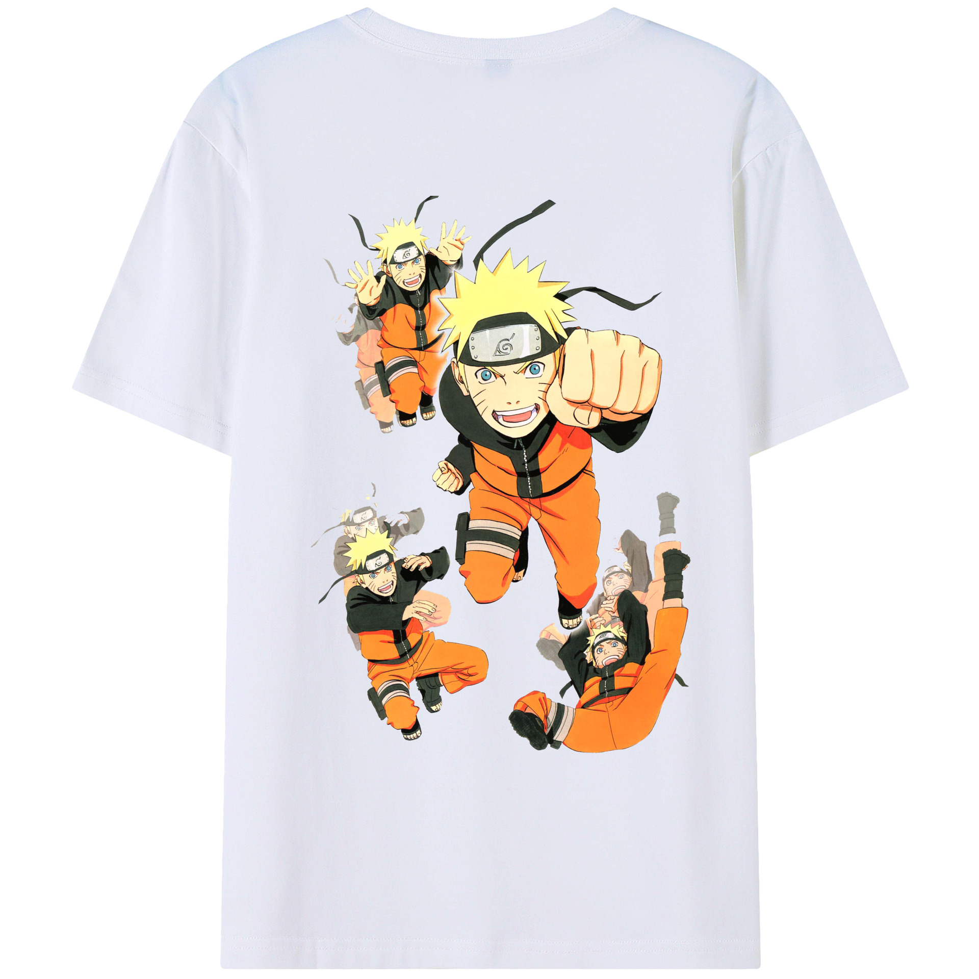 （画像用） NARUTO -ナルト- うずまき ナルト Uzumaki Naruto レディース半袖Tシャツ(バックプリント)