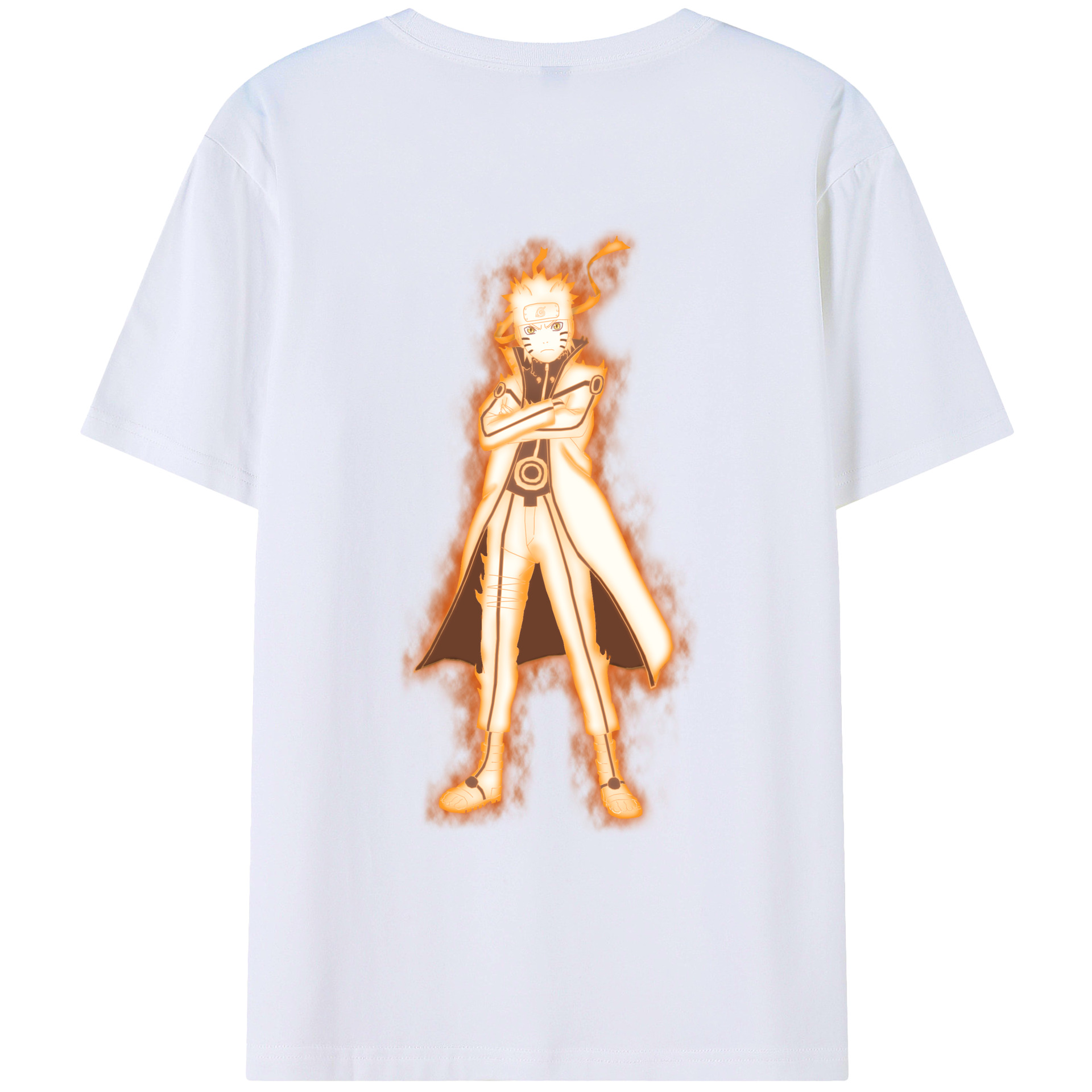 （画像用） NARUTO -ナルト- うずまき ナルト Uzumaki Naruto レディース半袖Tシャツ(バックプリント)