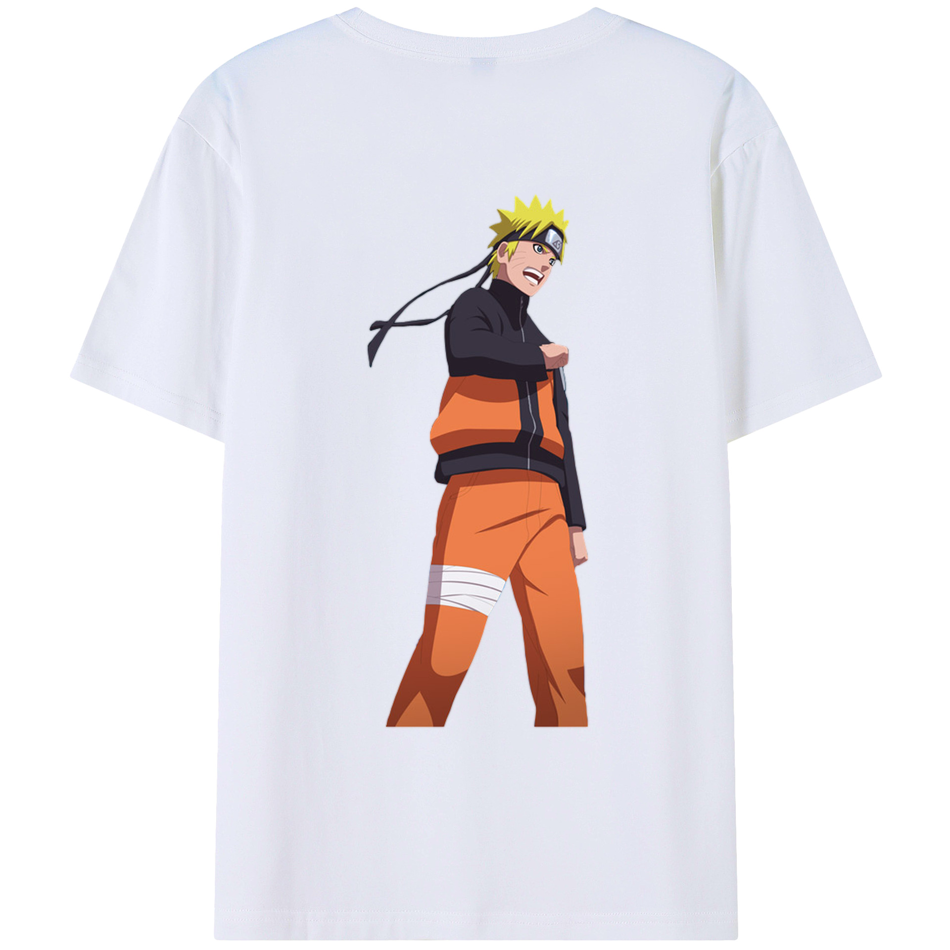 （画像用） NARUTO -ナルト- うずまき ナルト Uzumaki Naruto レディース半袖Tシャツ(バックプリント)