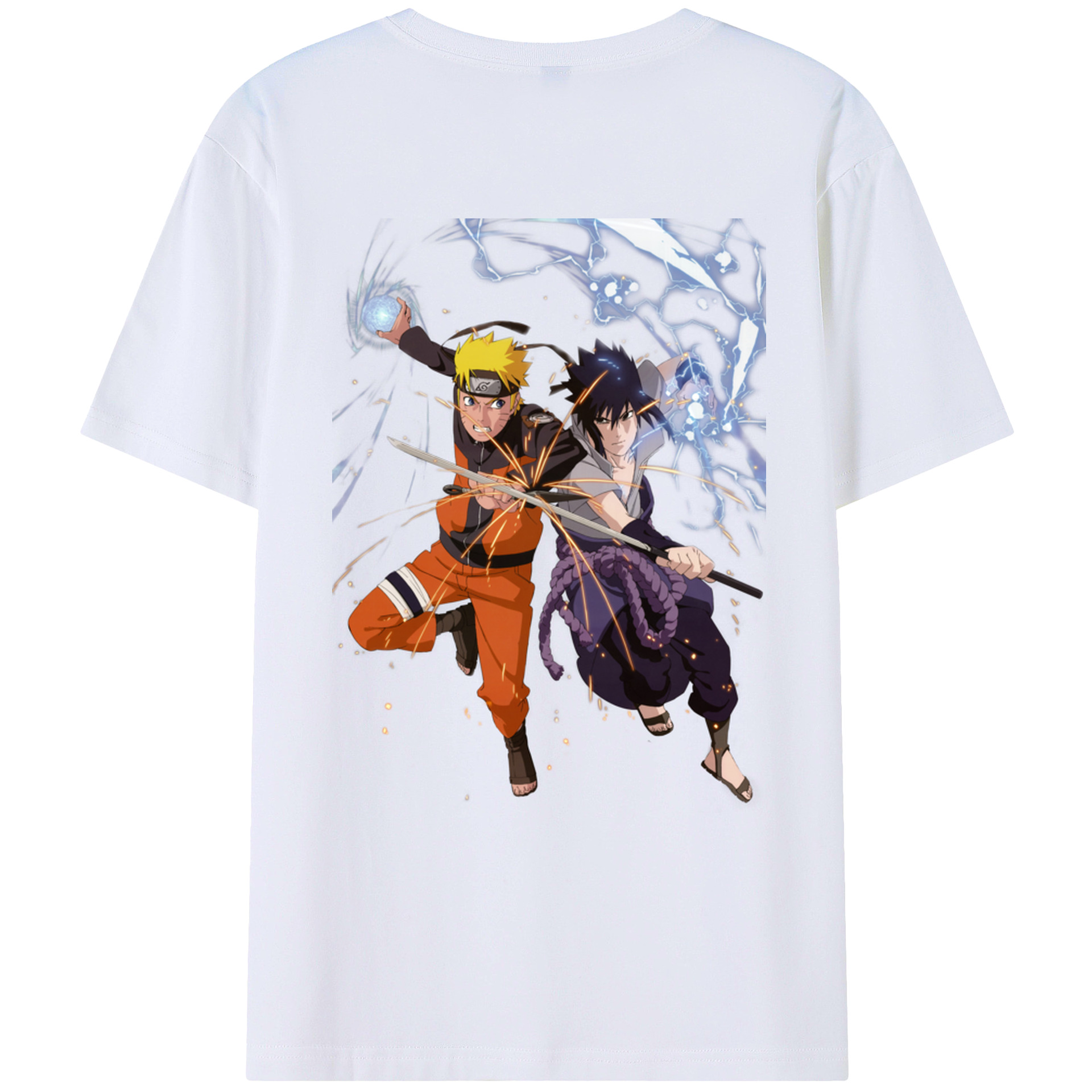 （画像用） NARUTO -ナルト- うずまき ナルト Uzumaki Naruto レディース半袖Tシャツ(バックプリント)