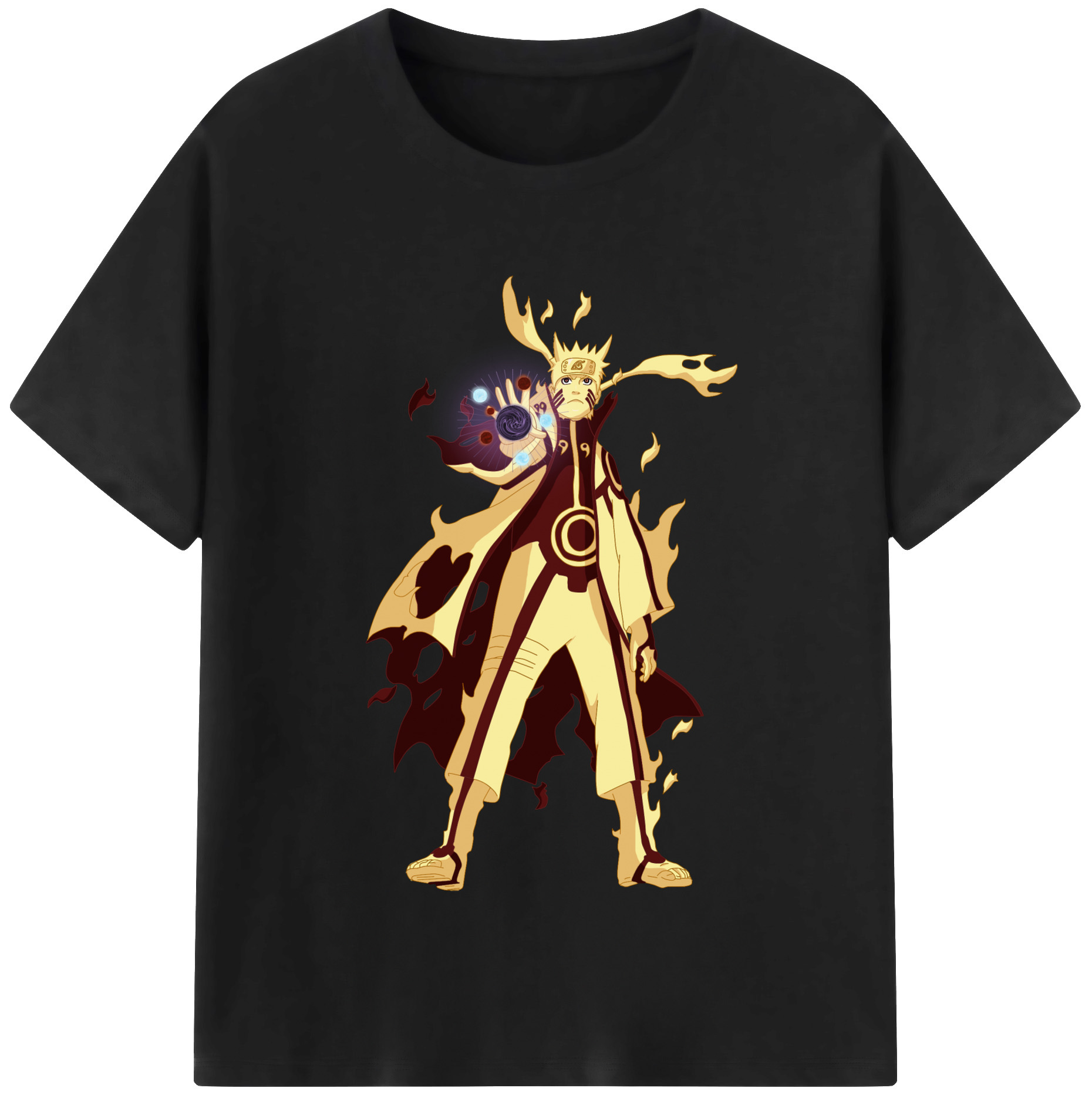 NARUTO -ナルト- うずまき ナルト Uzumaki Naruto レディースカジュアルプリントTシャツ（綿100％）