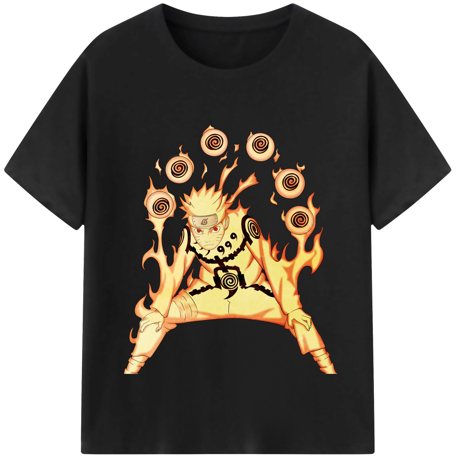 （画像用） NARUTO -ナルト- うずまき ナルト Uzumaki Naruto レディースカジュアルプリントTシャツ（綿100％）