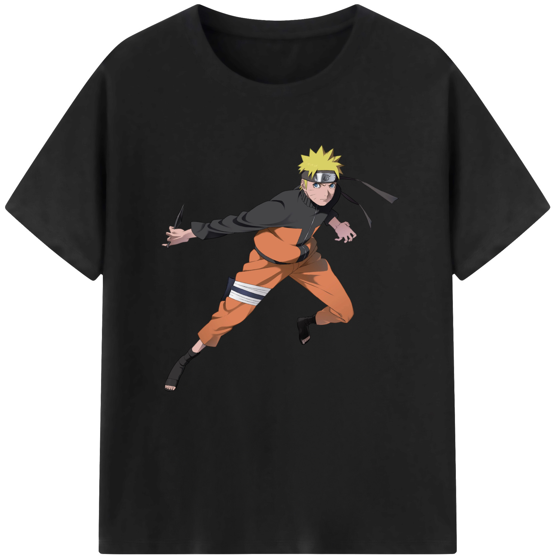NARUTO -ナルト- うずまき ナルト Uzumaki Naruto レディースカジュアルプリントTシャツ（綿100％）