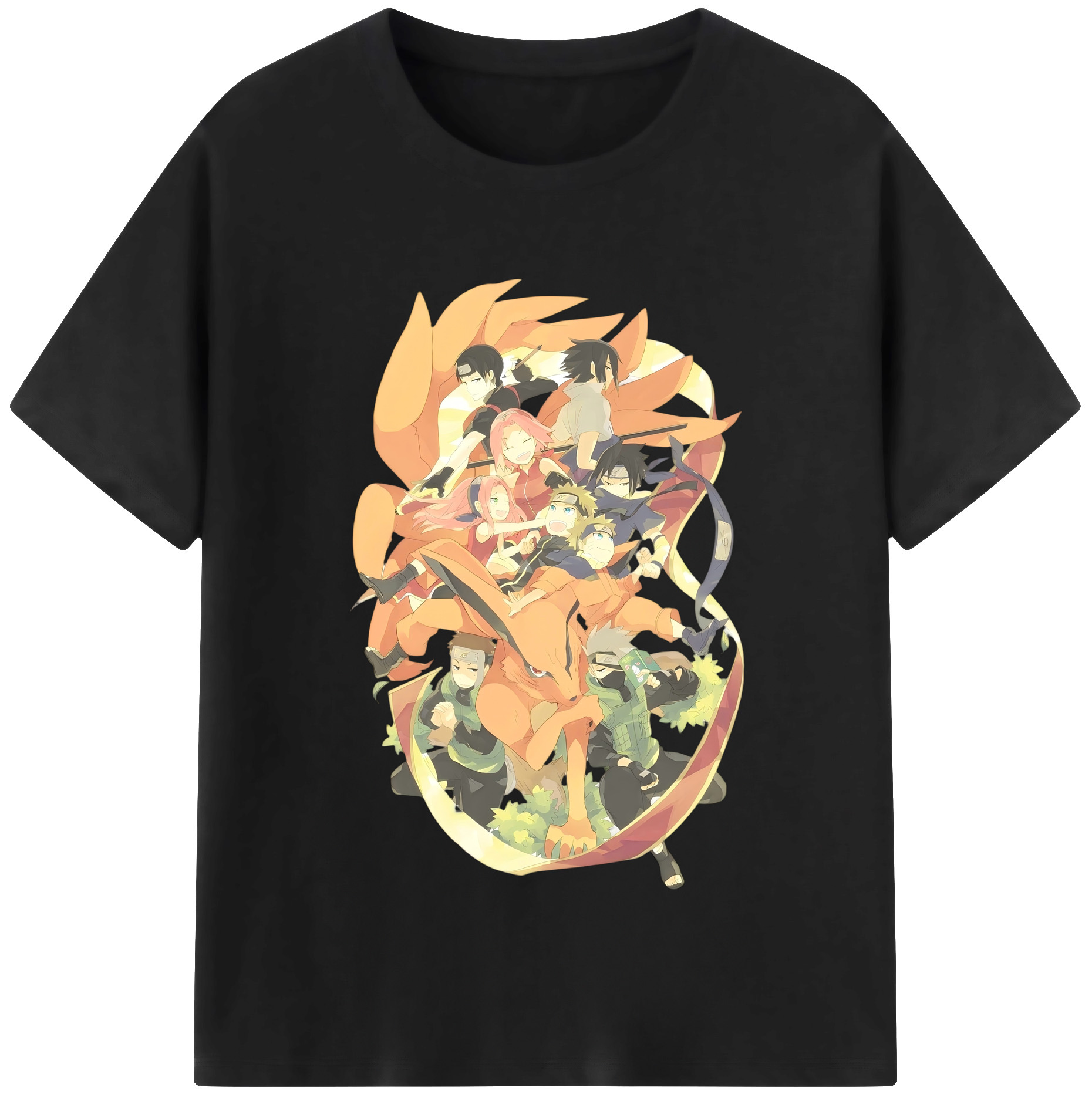 （画像用） NARUTO -ナルト- うずまき ナルト Uzumaki Naruto レディースカジュアルプリントTシャツ（綿100％）