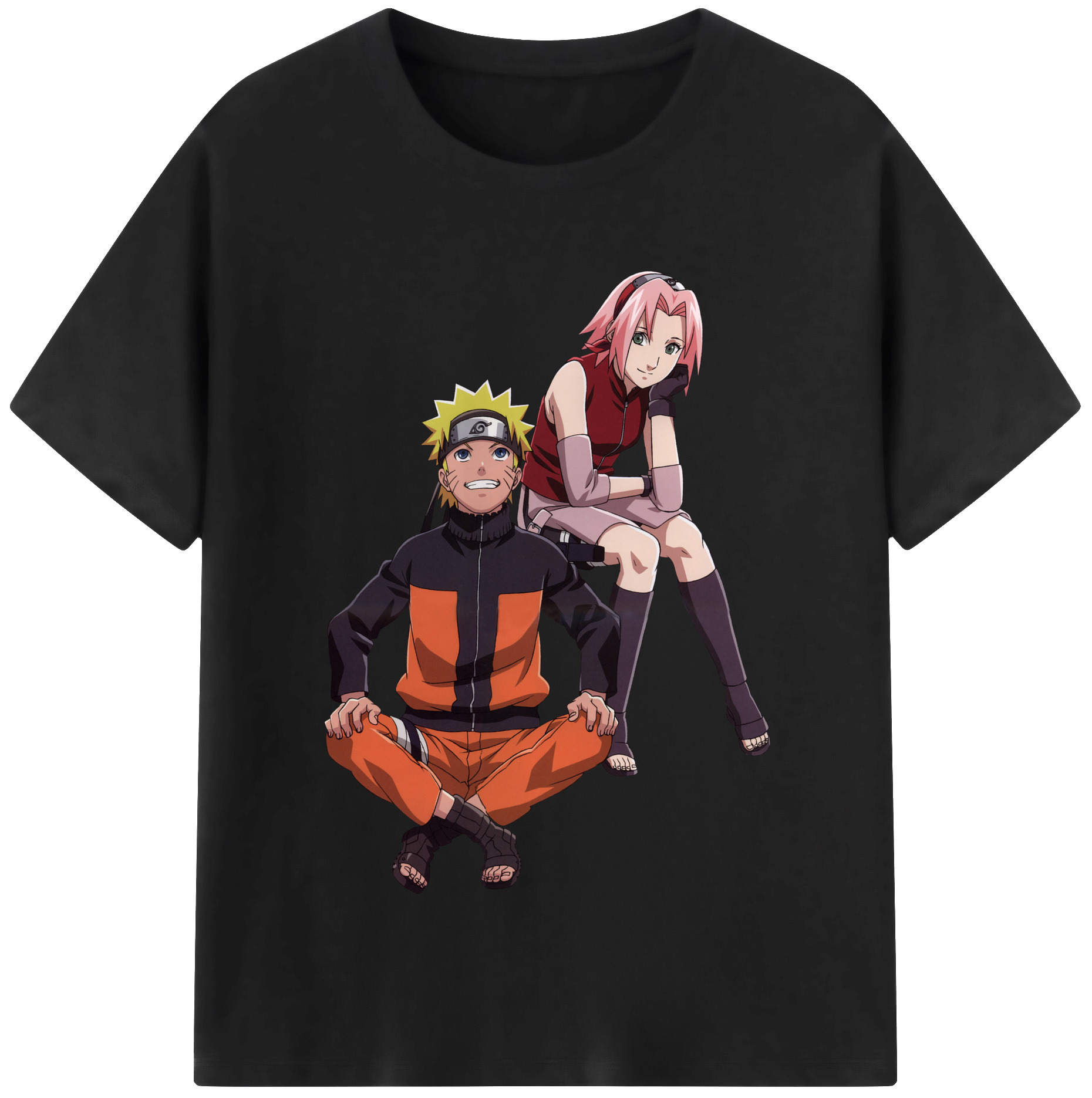 （画像用） NARUTO -ナルト- うずまき ナルト Uzumaki Naruto レディースカジュアルプリントTシャツ（綿100％）