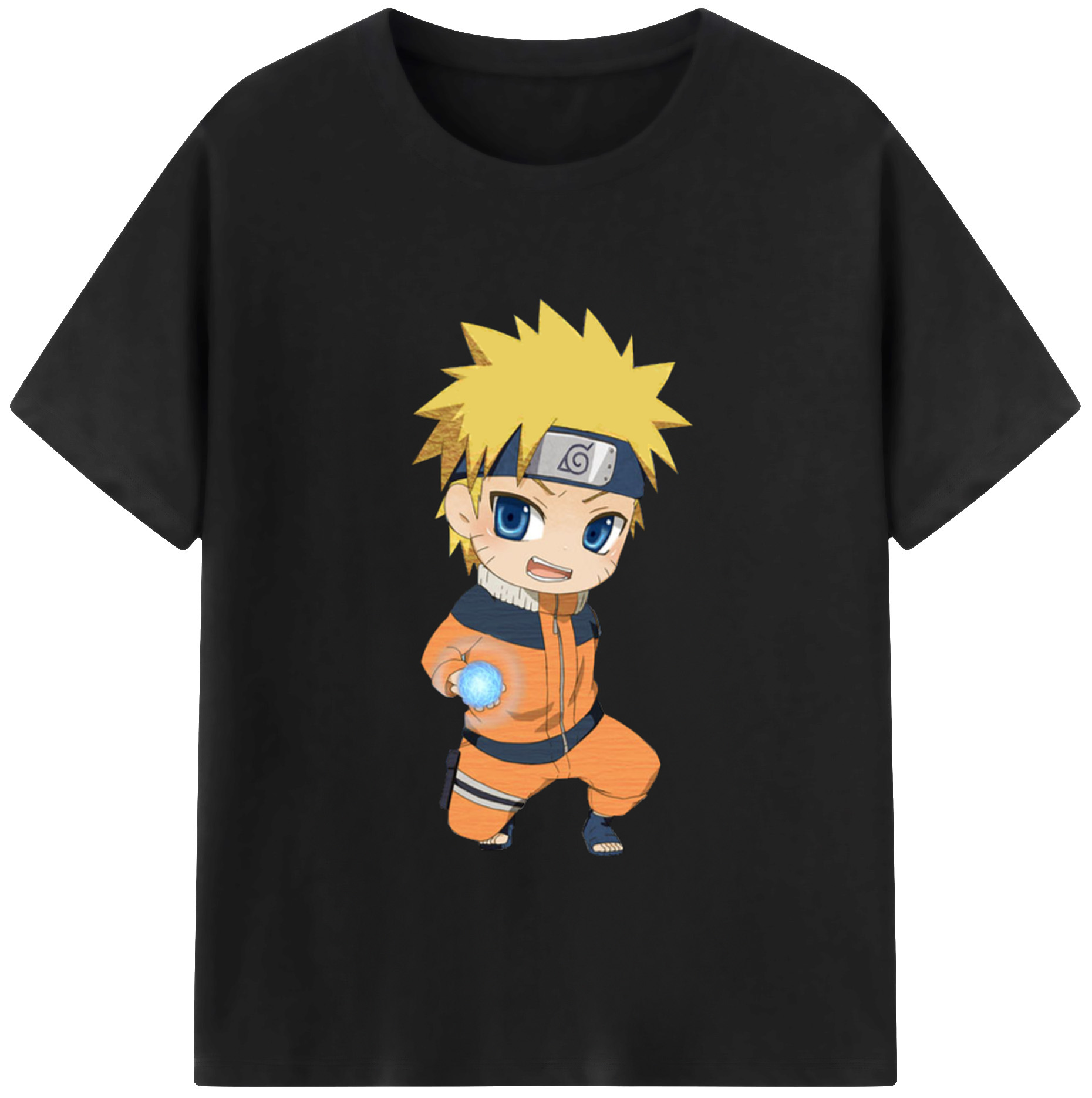 NARUTO -ナルト- うずまき ナルト Uzumaki Naruto レディースカジュアルプリントTシャツ（綿100％）