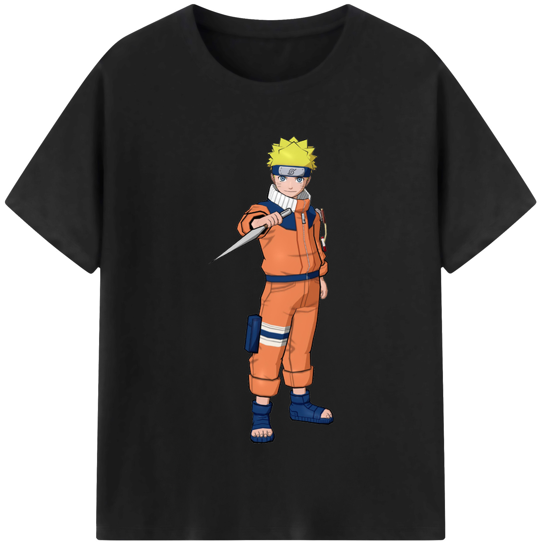 （画像用） NARUTO -ナルト- うずまき ナルト Uzumaki Naruto レディースカジュアルプリントTシャツ（綿100％）