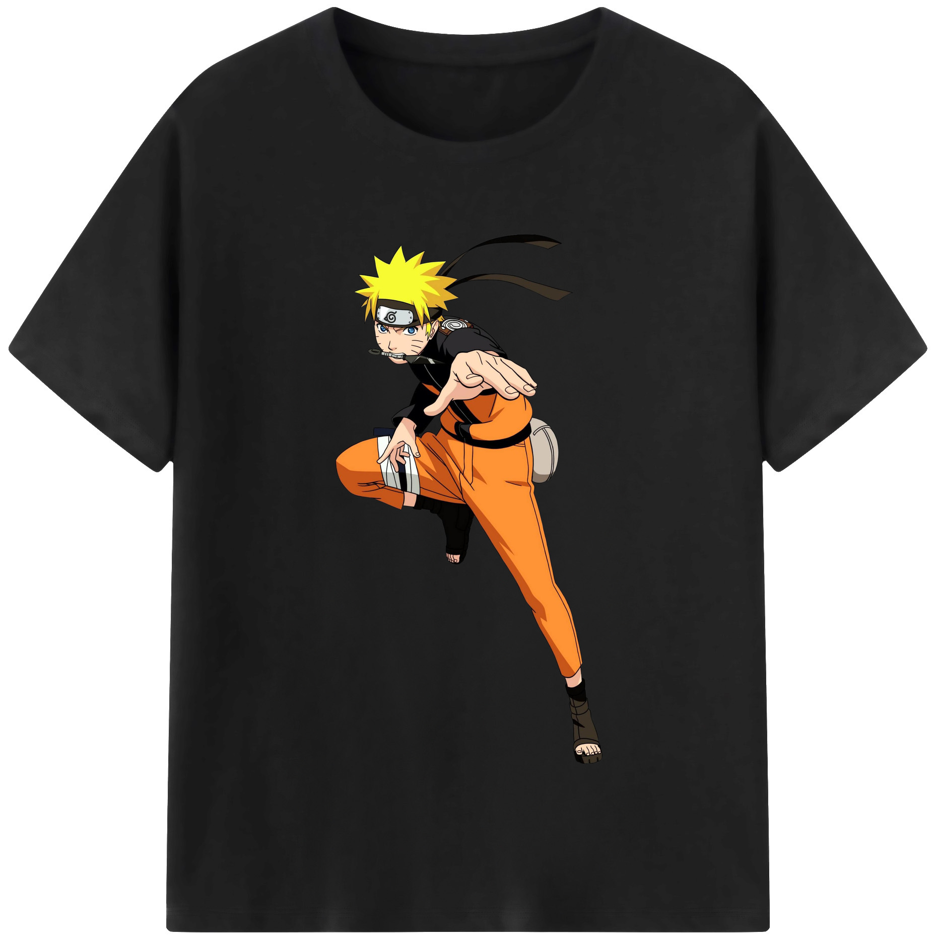 （画像用） NARUTO -ナルト- うずまき ナルト Uzumaki Naruto レディースカジュアルプリントTシャツ（綿100％）