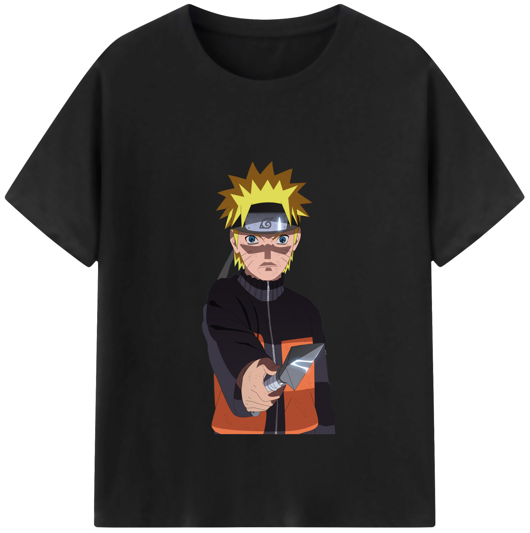 （画像用） NARUTO -ナルト- うずまき ナルト Uzumaki Naruto レディースカジュアルプリントTシャツ（綿100％）