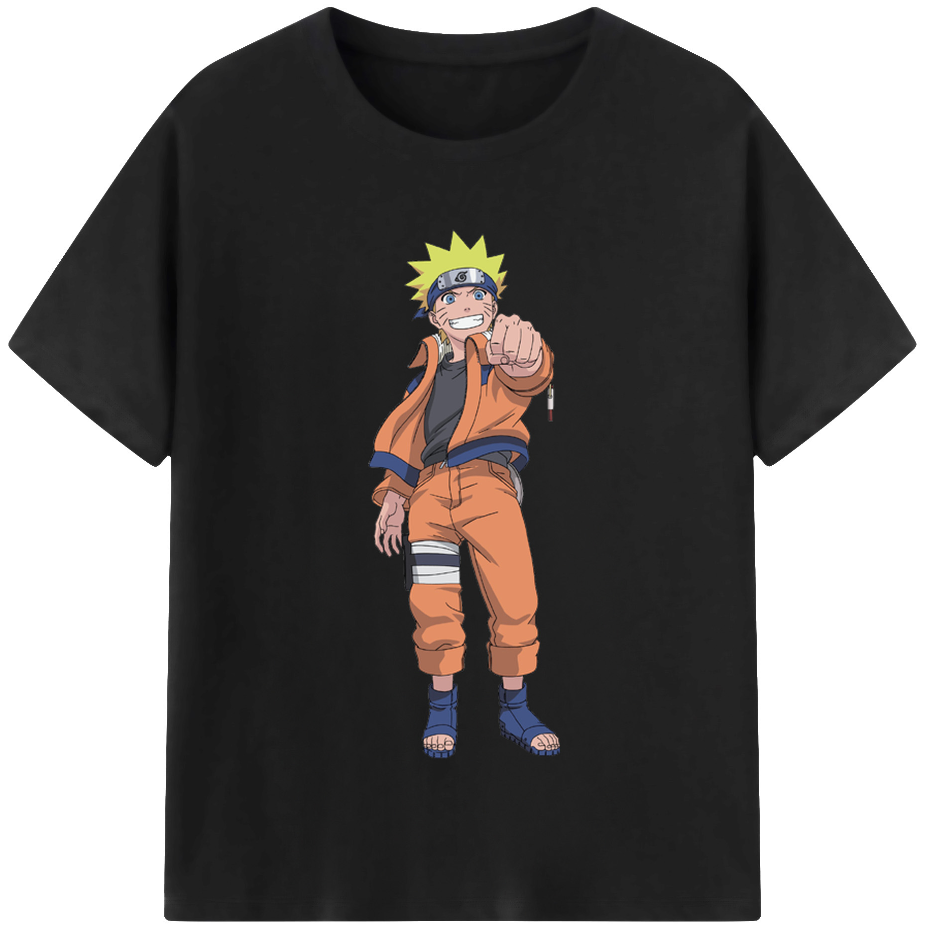 （画像用） NARUTO -ナルト- うずまき ナルト Uzumaki Naruto レディースカジュアルプリントTシャツ（綿100％）