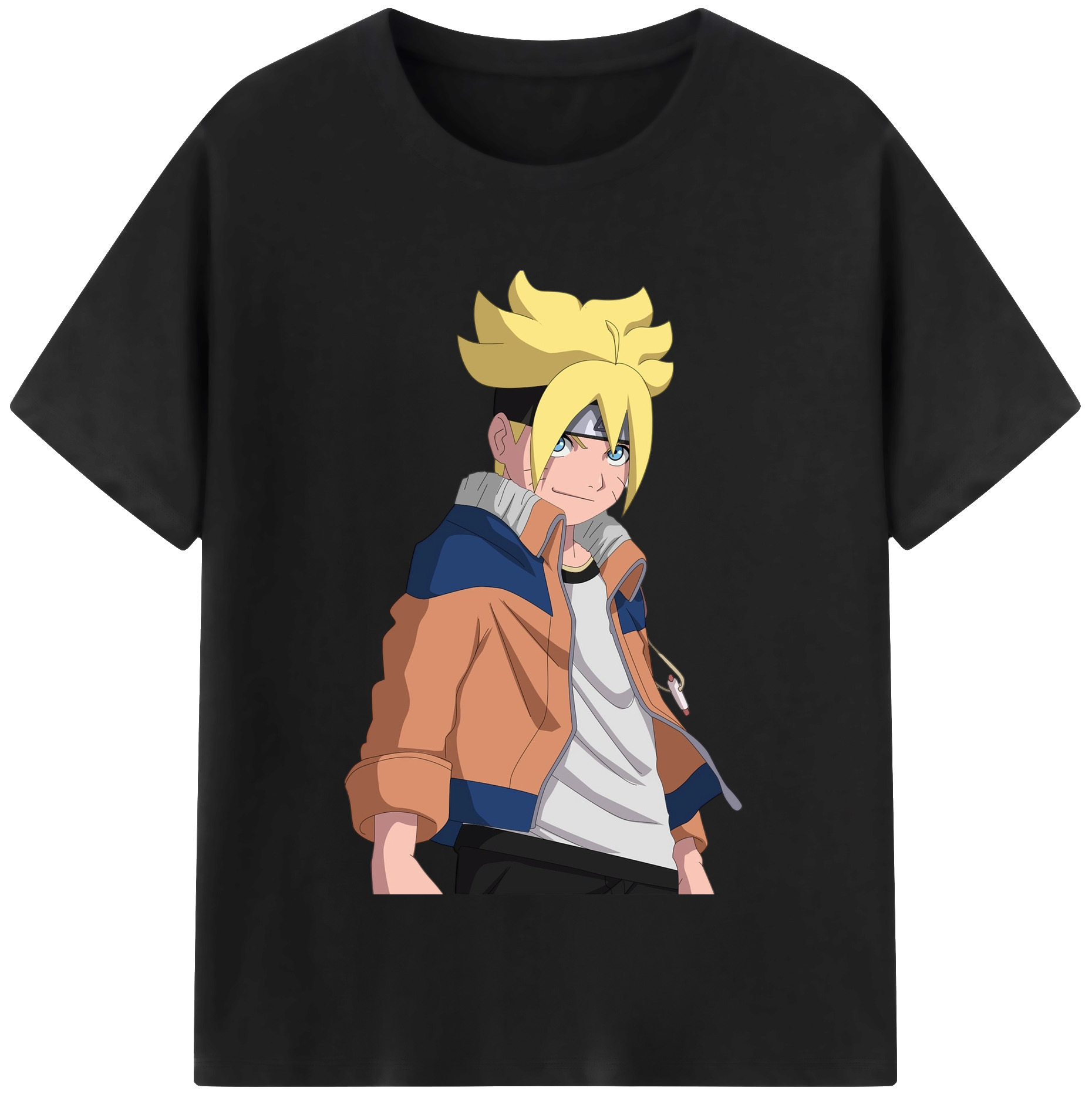 （画像用） NARUTO -ナルト- うずまき ナルト Uzumaki Naruto レディースカジュアルプリントTシャツ（綿100％）