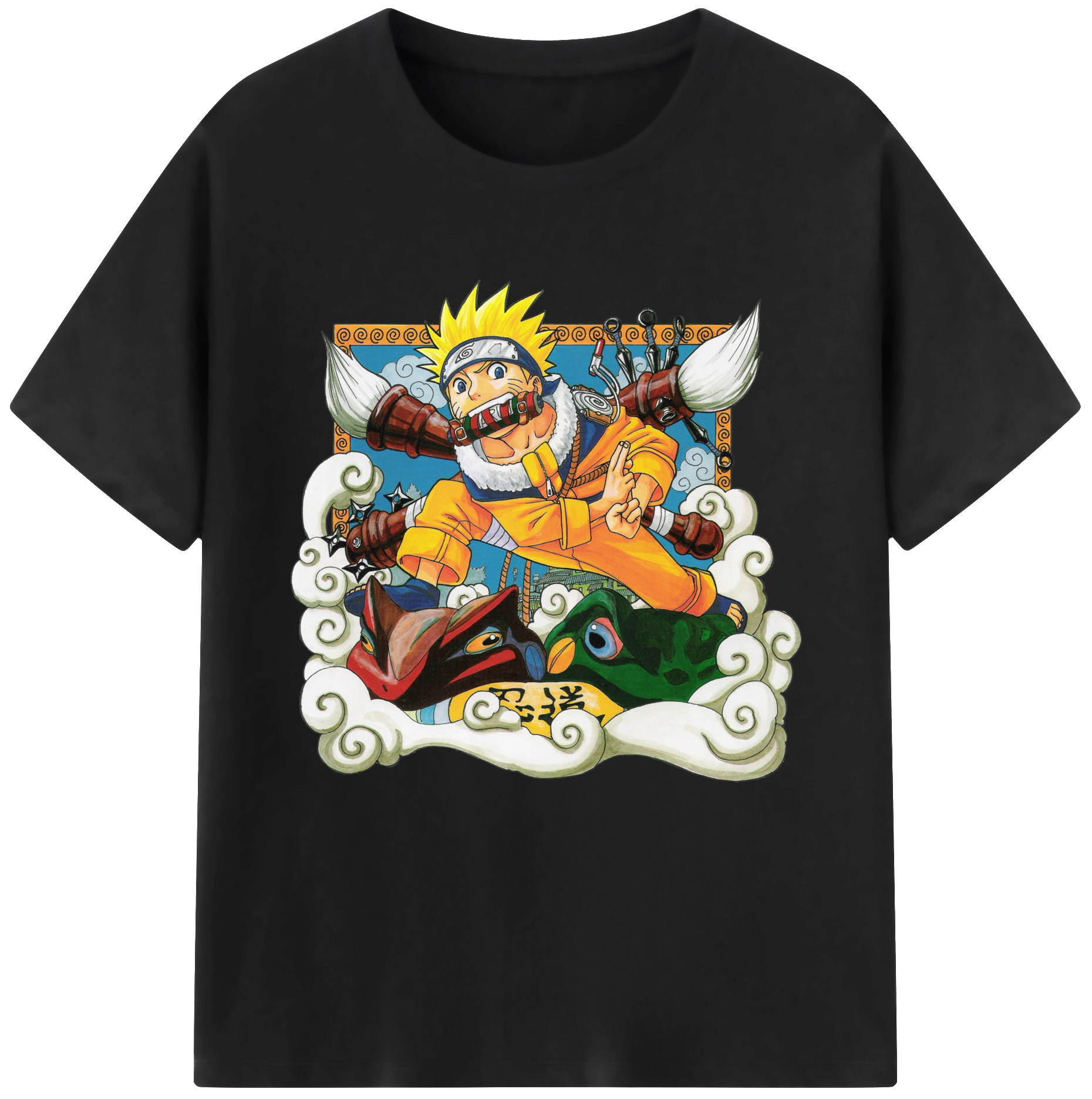 （画像用） NARUTO -ナルト- うずまき ナルト Uzumaki Naruto レディースカジュアルプリントTシャツ（綿100％）