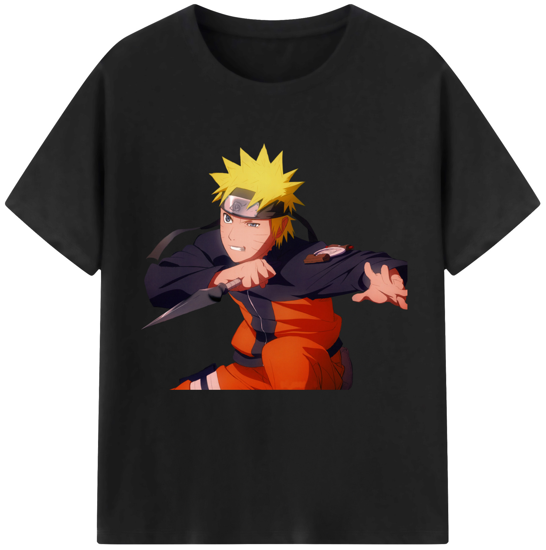 （画像用） NARUTO -ナルト- うずまき ナルト Uzumaki Naruto レディースカジュアルプリントTシャツ（綿100％）