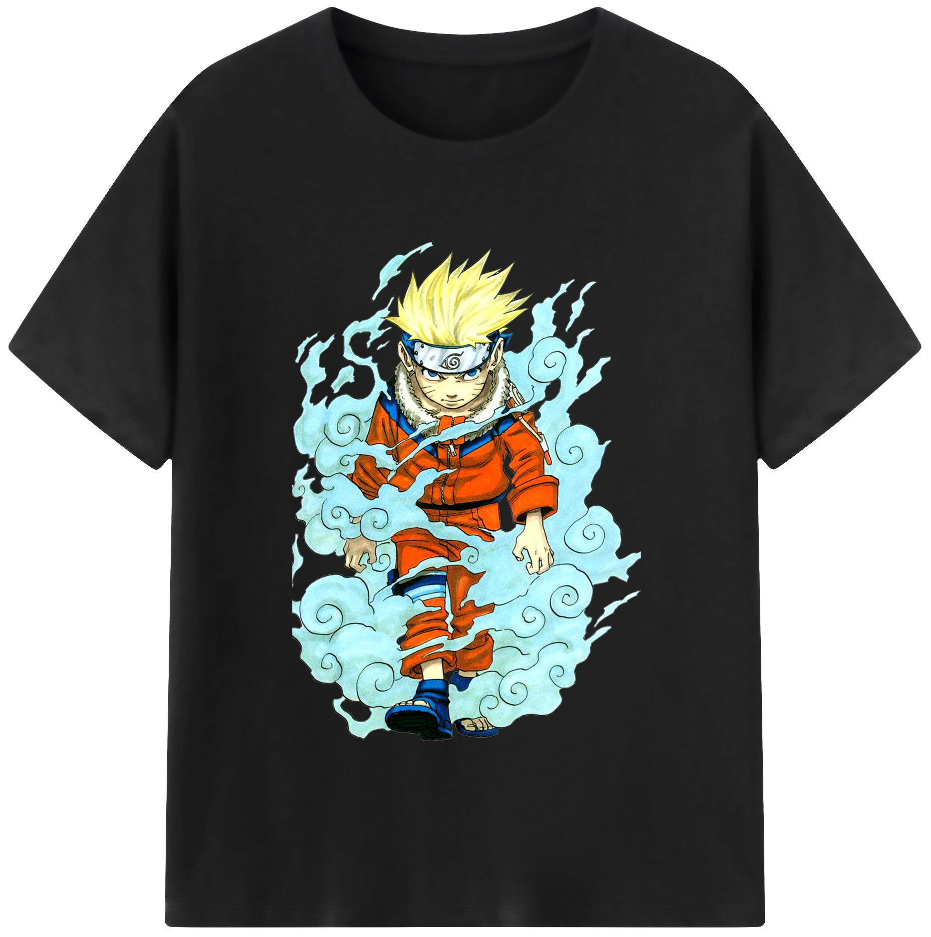 （画像用） NARUTO -ナルト- うずまき ナルト Uzumaki Naruto レディースカジュアルプリントTシャツ（綿100％）