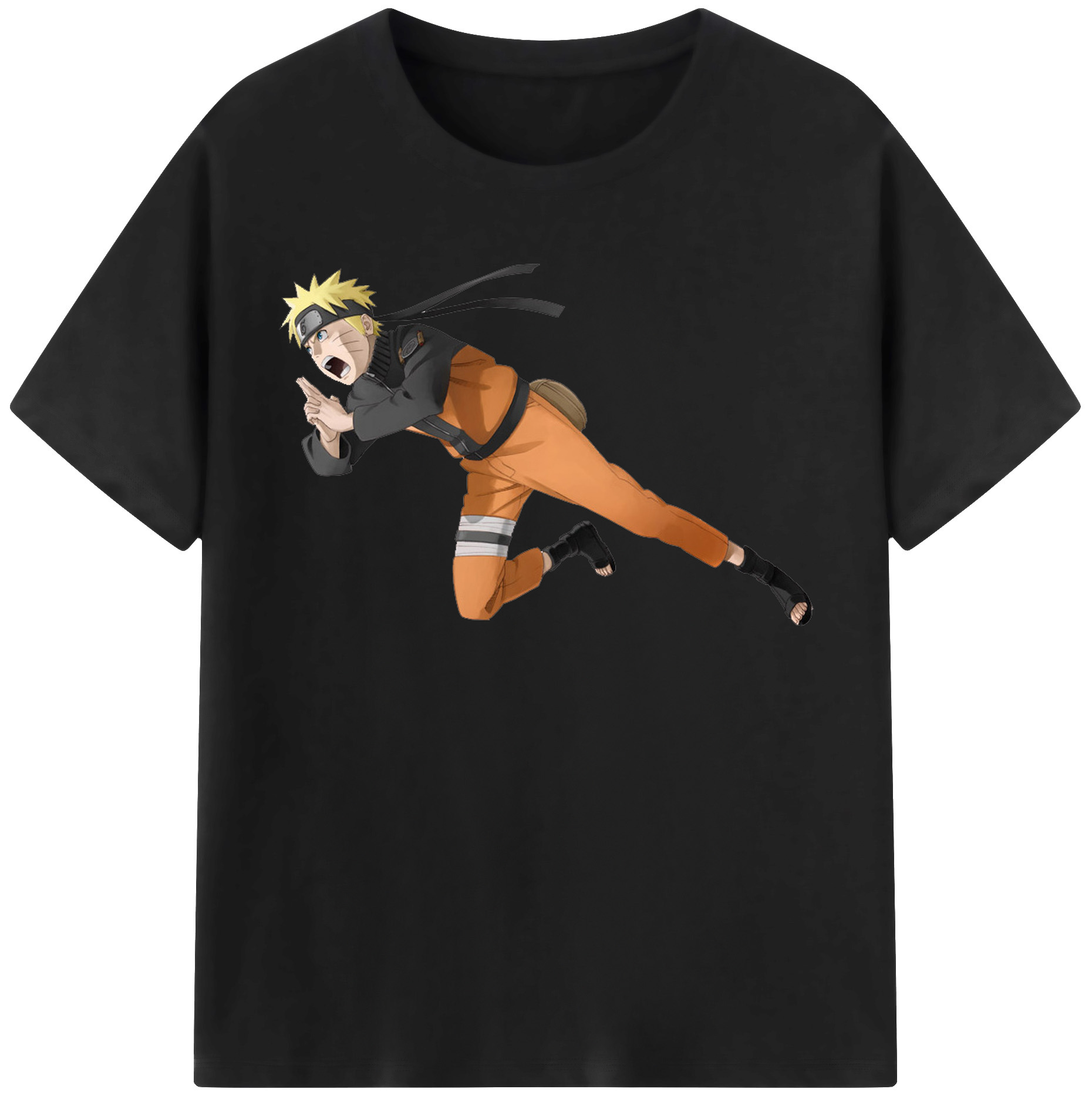 （画像用） NARUTO -ナルト- うずまき ナルト Uzumaki Naruto レディースカジュアルプリントTシャツ（綿100％）