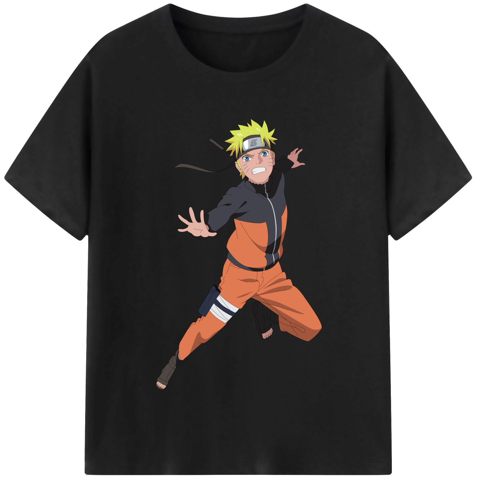 NARUTO -ナルト- うずまき ナルト Uzumaki Naruto レディースカジュアルプリントTシャツ（綿100％）