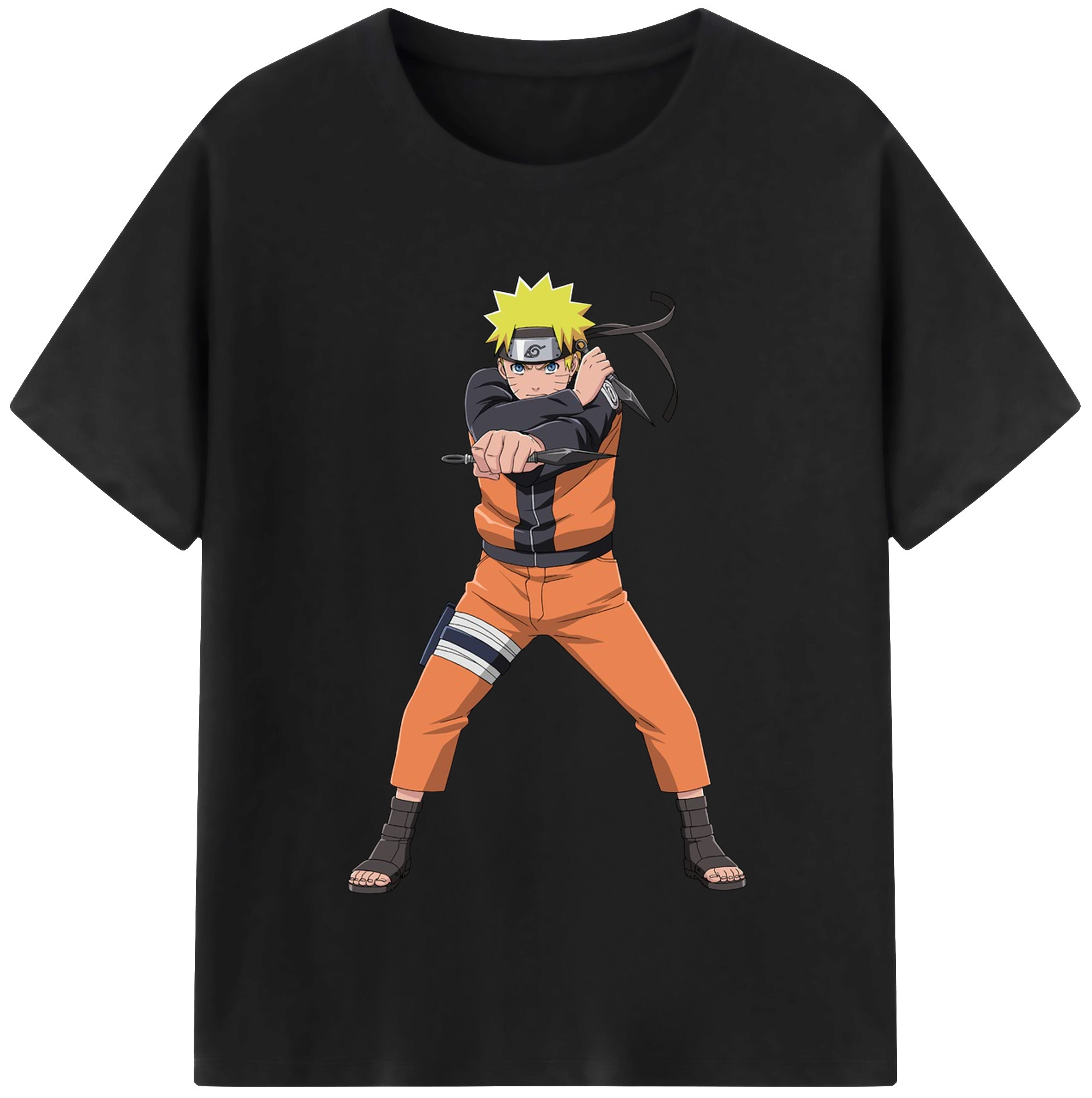 （画像用） NARUTO -ナルト- うずまき ナルト Uzumaki Naruto レディースカジュアルプリントTシャツ（綿100％）