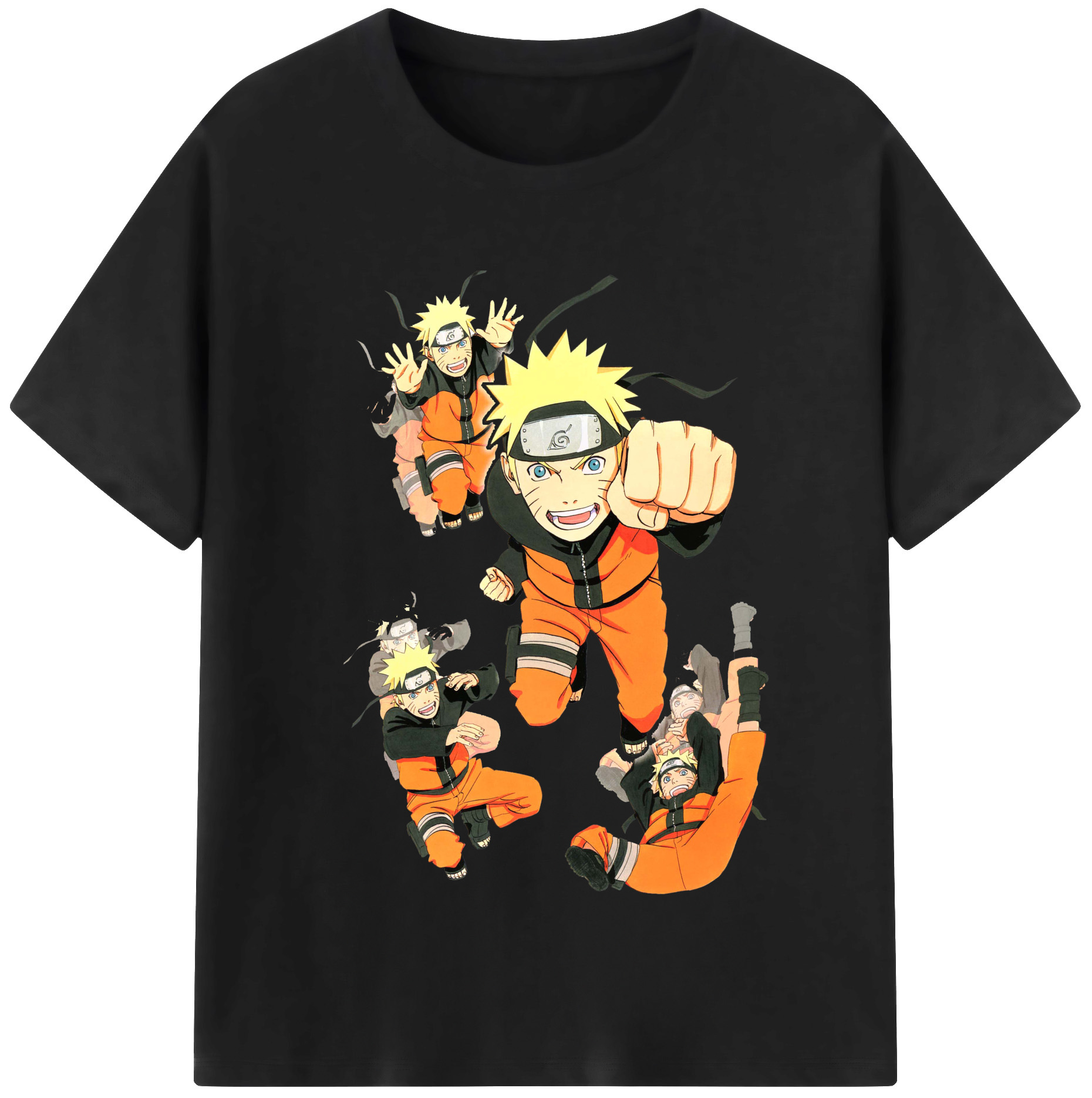 （画像用） NARUTO -ナルト- うずまき ナルト Uzumaki Naruto レディースカジュアルプリントTシャツ（綿100％）