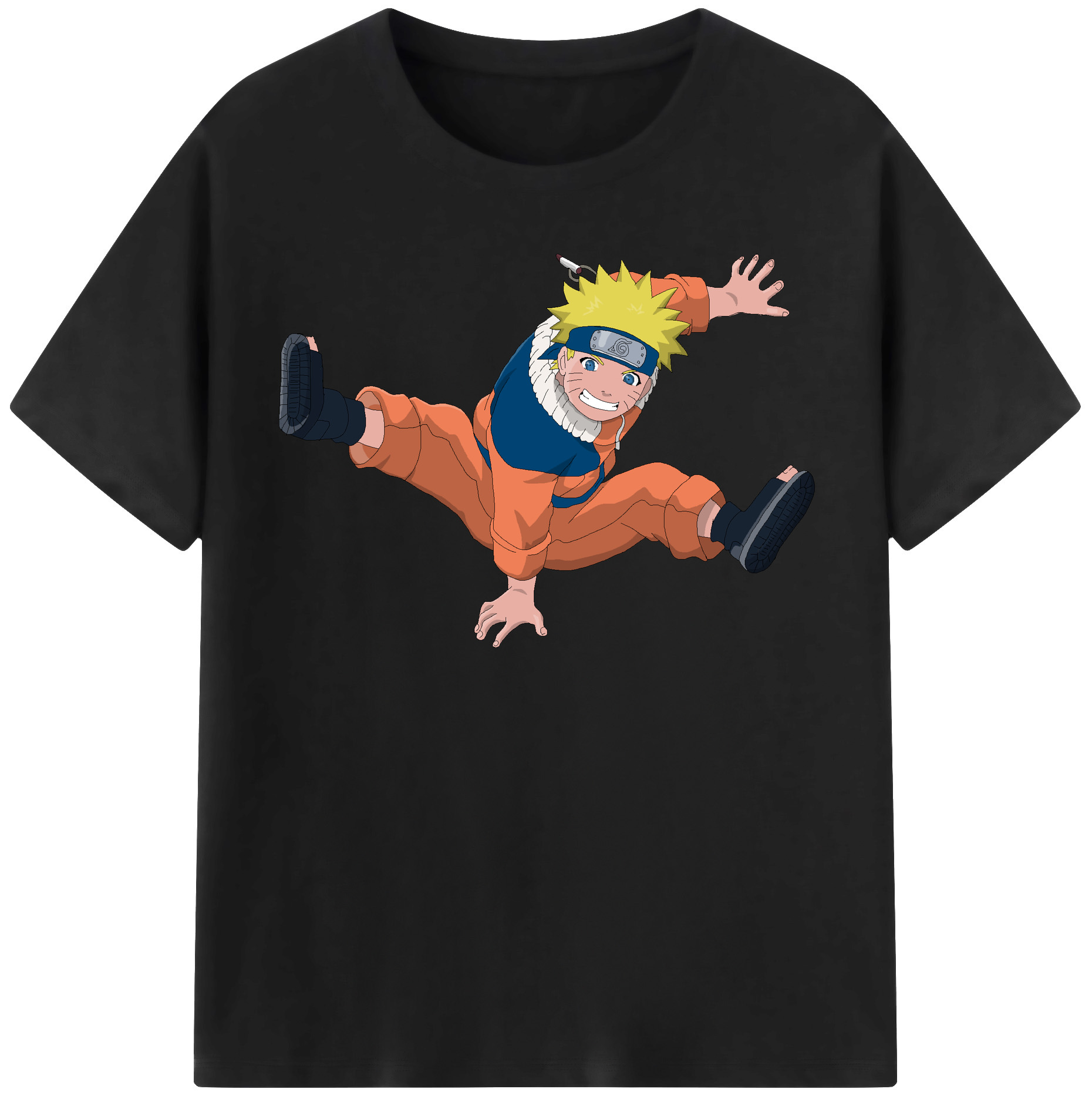 （画像用） NARUTO -ナルト- うずまき ナルト Uzumaki Naruto レディースカジュアルプリントTシャツ（綿100％）