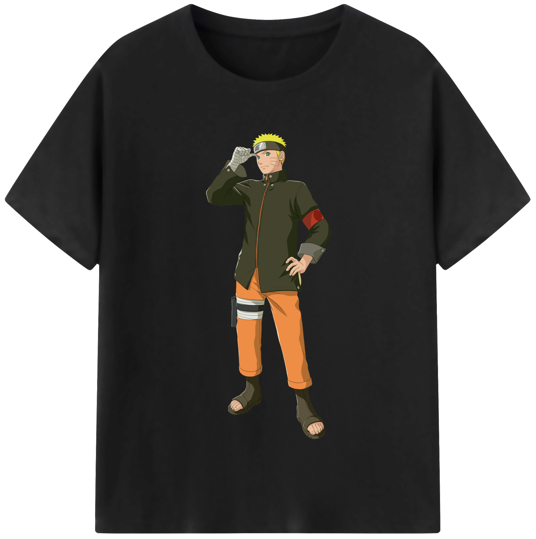 （画像用） NARUTO -ナルト- うずまき ナルト Uzumaki Naruto レディースカジュアルプリントTシャツ（綿100％）