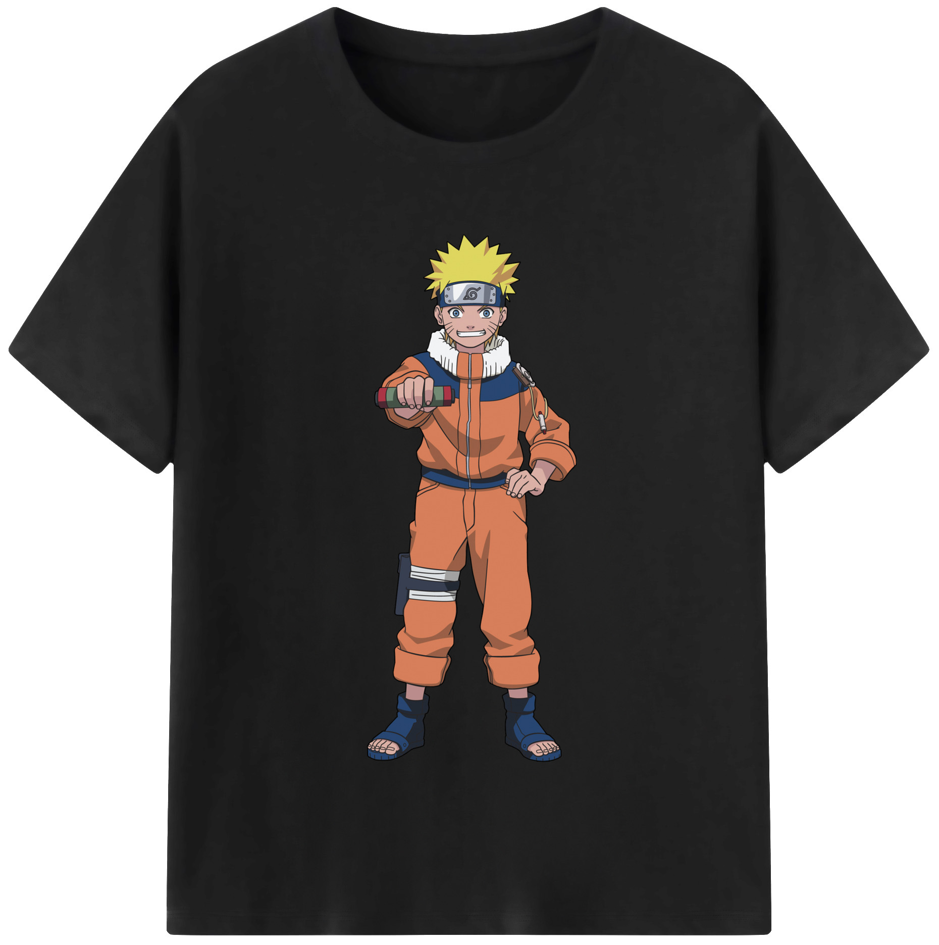 （画像用） NARUTO -ナルト- うずまき ナルト Uzumaki Naruto レディースカジュアルプリントTシャツ（綿100％）