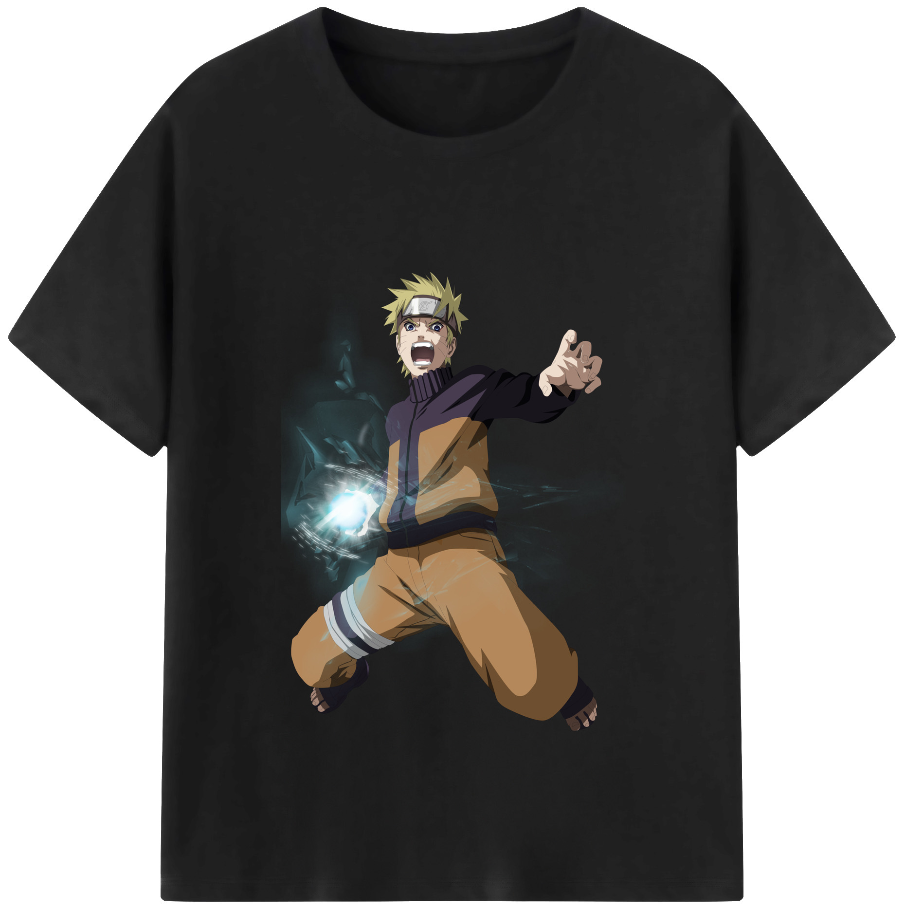 （画像用） NARUTO -ナルト- うずまき ナルト Uzumaki Naruto レディースカジュアルプリントTシャツ（綿100％）