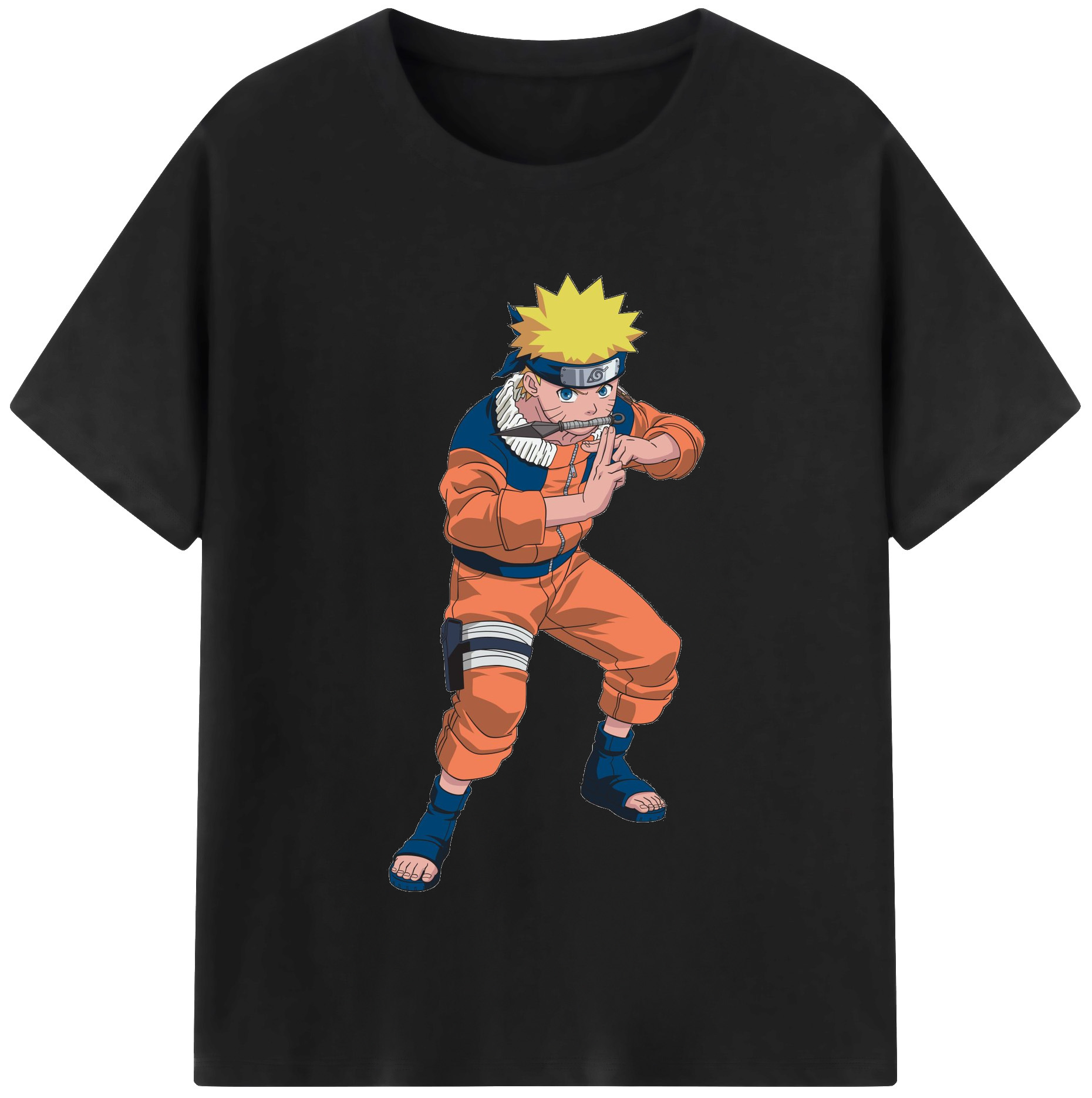 NARUTO -ナルト- うずまき ナルト Uzumaki Naruto レディースカジュアルプリントTシャツ（綿100％）