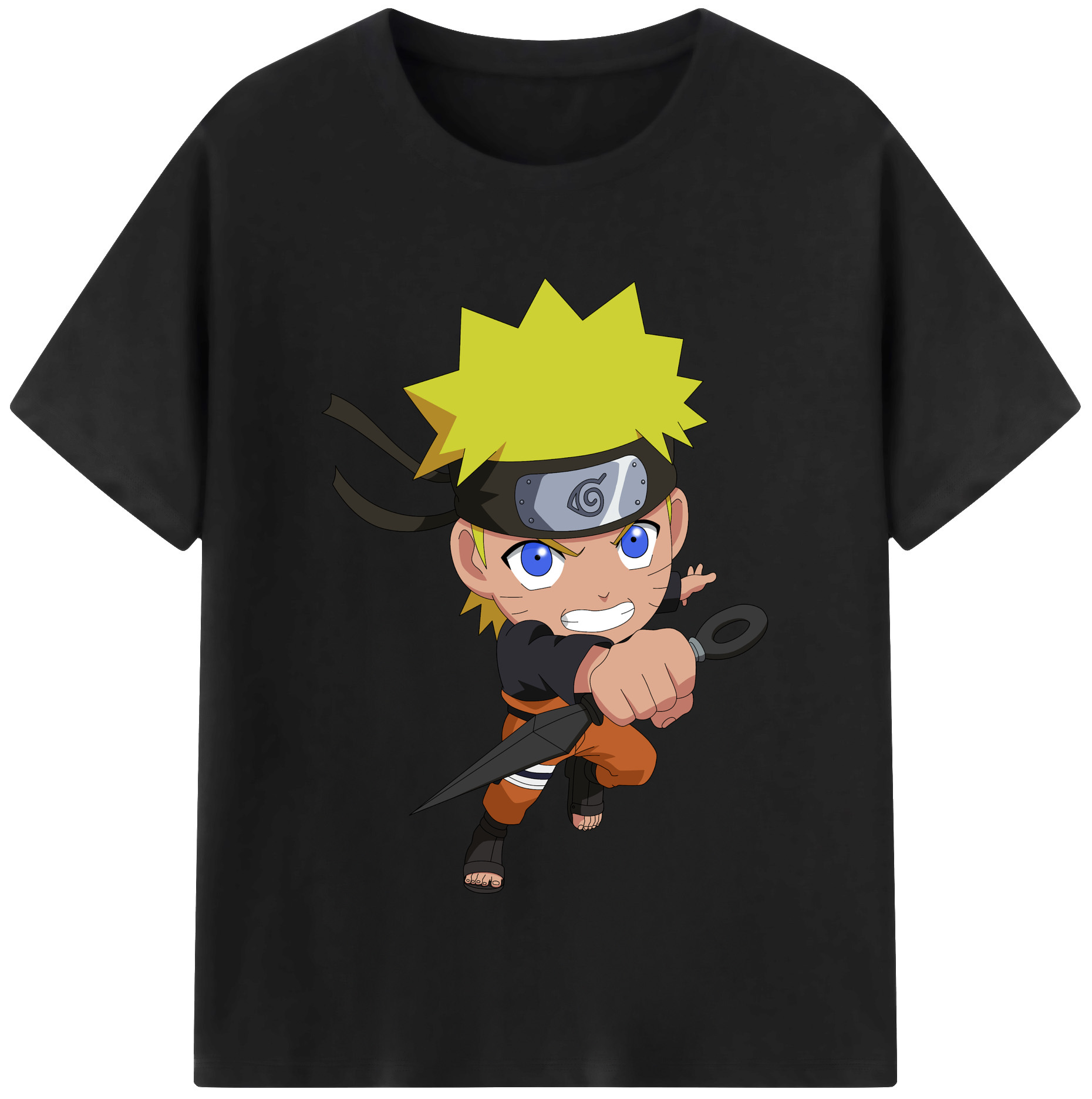（画像用） NARUTO -ナルト- うずまき ナルト Uzumaki Naruto レディースカジュアルプリントTシャツ（綿100％）