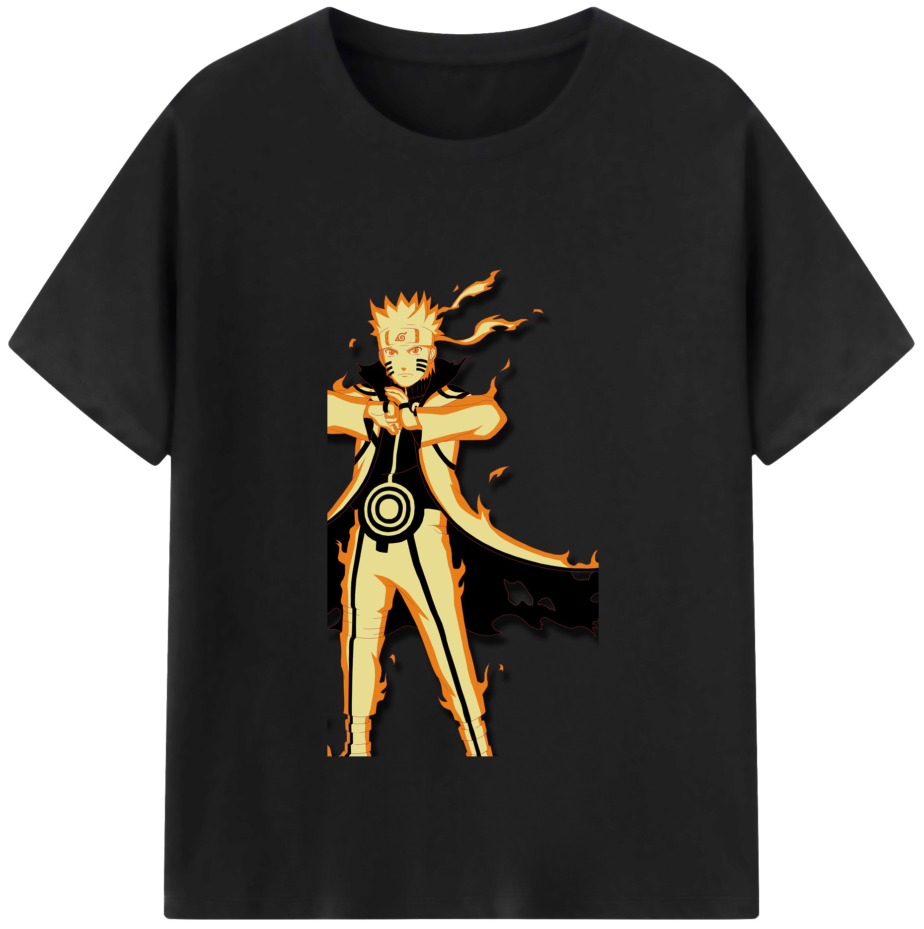 （画像用） NARUTO -ナルト- うずまき ナルト Uzumaki Naruto レディースカジュアルプリントTシャツ（綿100％）