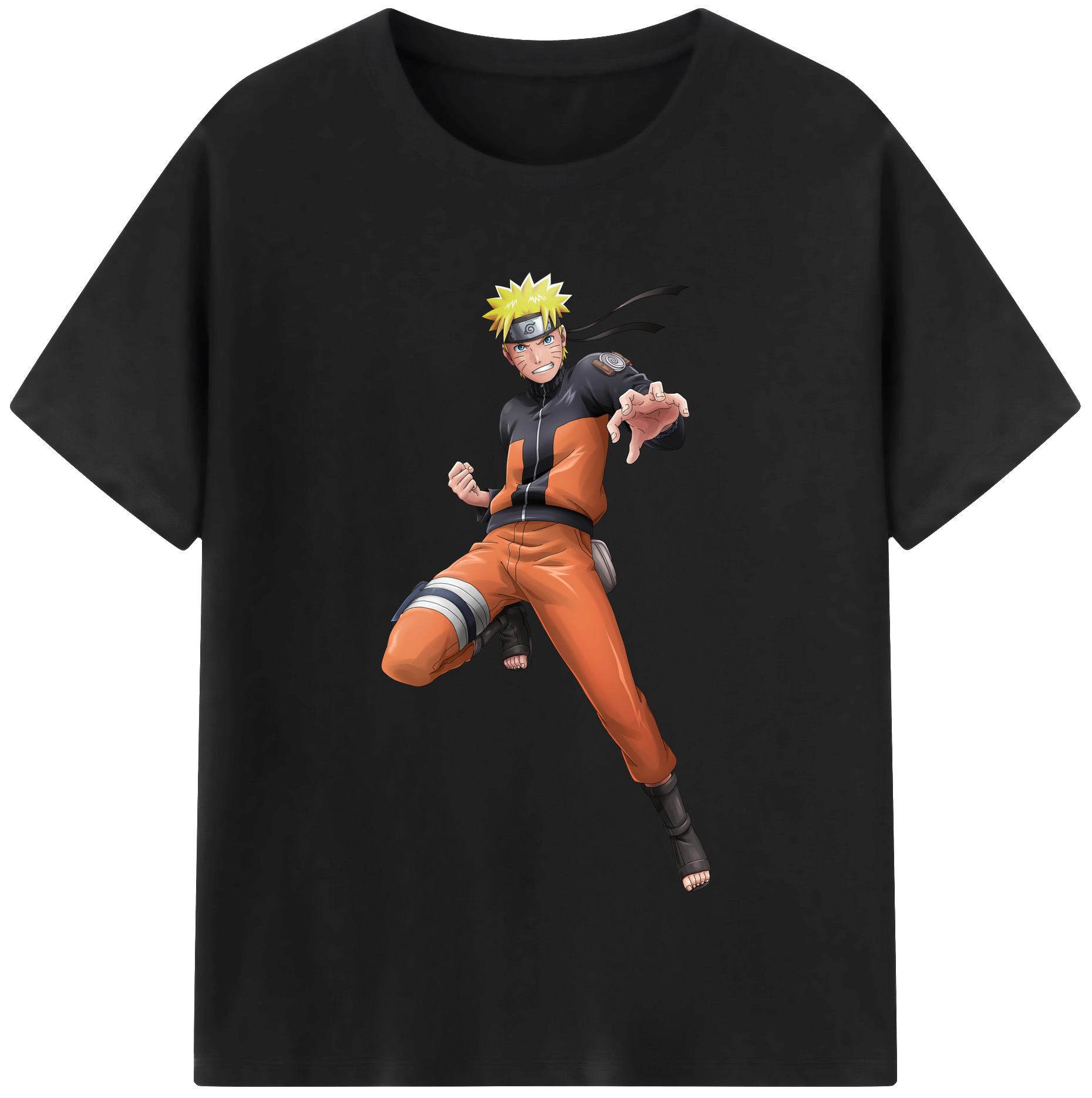 （画像用） NARUTO -ナルト- うずまき ナルト Uzumaki Naruto レディースカジュアルプリントTシャツ（綿100％）
