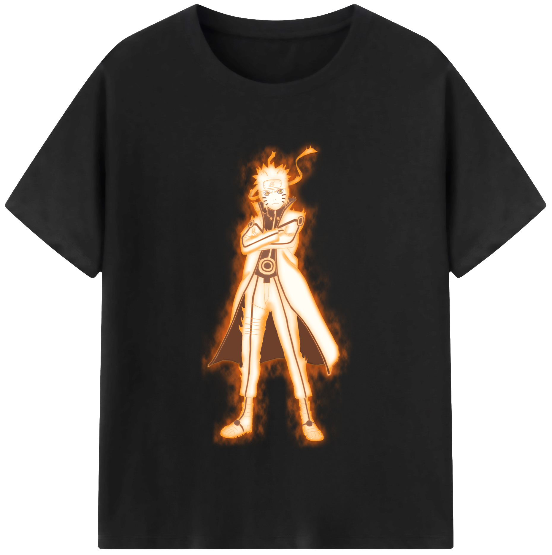 （画像用） NARUTO -ナルト- うずまき ナルト Uzumaki Naruto レディースカジュアルプリントTシャツ（綿100％）
