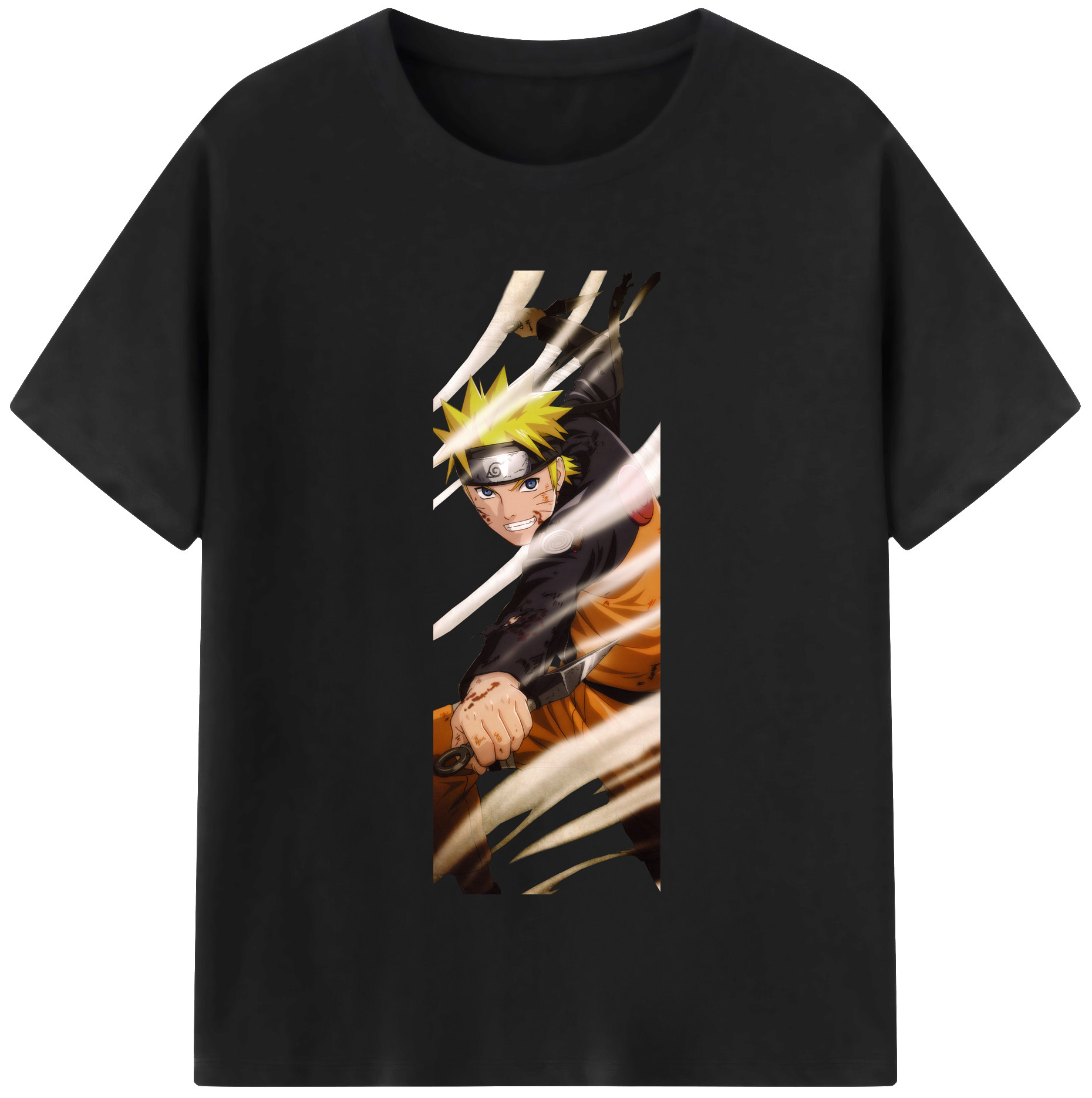（画像用） NARUTO -ナルト- うずまき ナルト Uzumaki Naruto レディースカジュアルプリントTシャツ（綿100％）