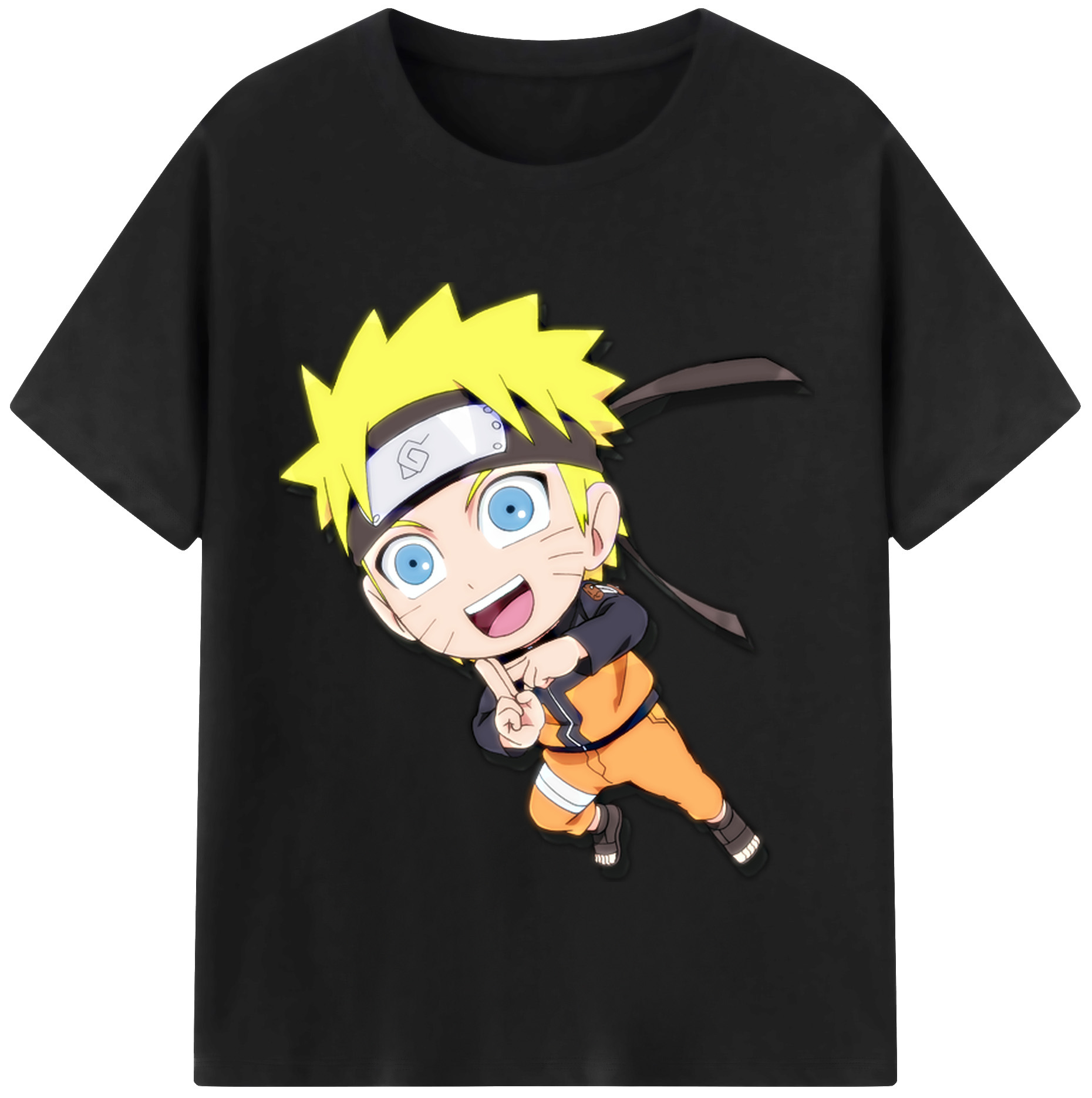 （画像用） NARUTO -ナルト- うずまき ナルト Uzumaki Naruto レディースカジュアルプリントTシャツ（綿100％）