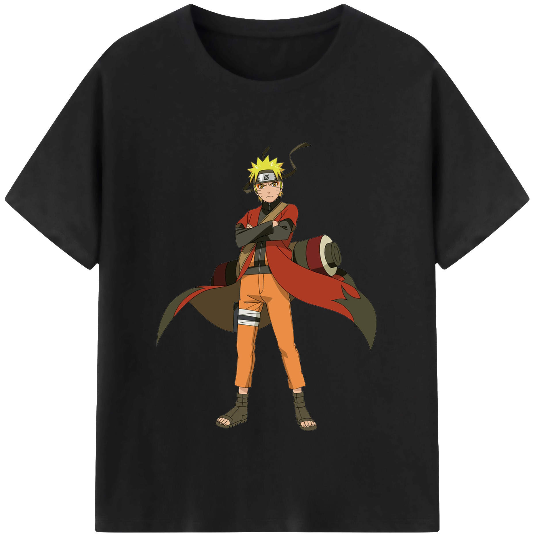 （画像用） NARUTO -ナルト- うずまき ナルト Uzumaki Naruto レディースカジュアルプリントTシャツ（綿100％）