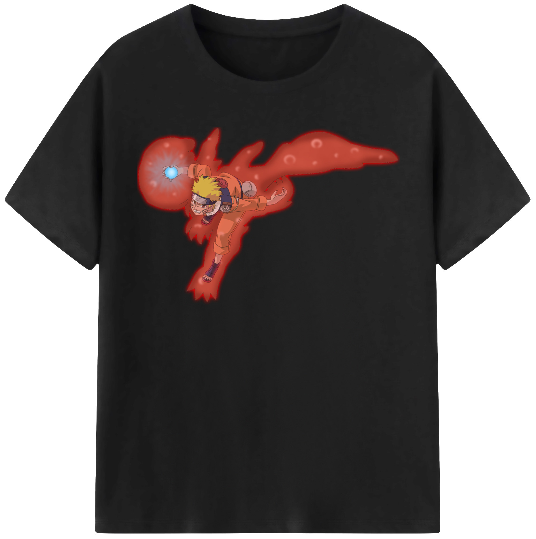 （画像用） NARUTO -ナルト- うずまき ナルト Uzumaki Naruto レディースカジュアルプリントTシャツ（綿100％）