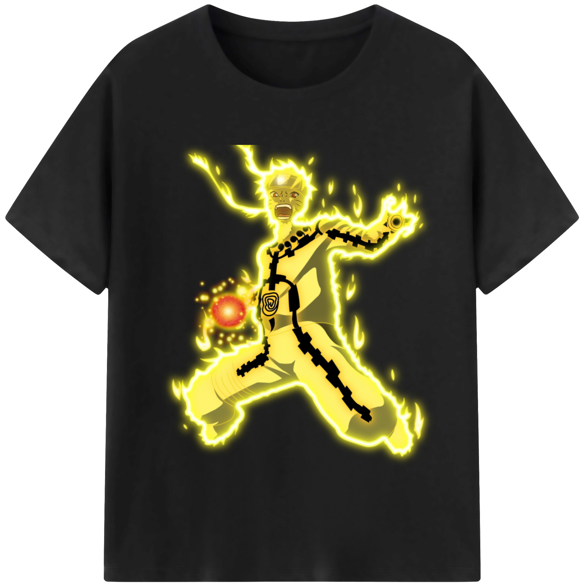 （画像用） NARUTO -ナルト- うずまき ナルト Uzumaki Naruto レディースカジュアルプリントTシャツ（綿100％）