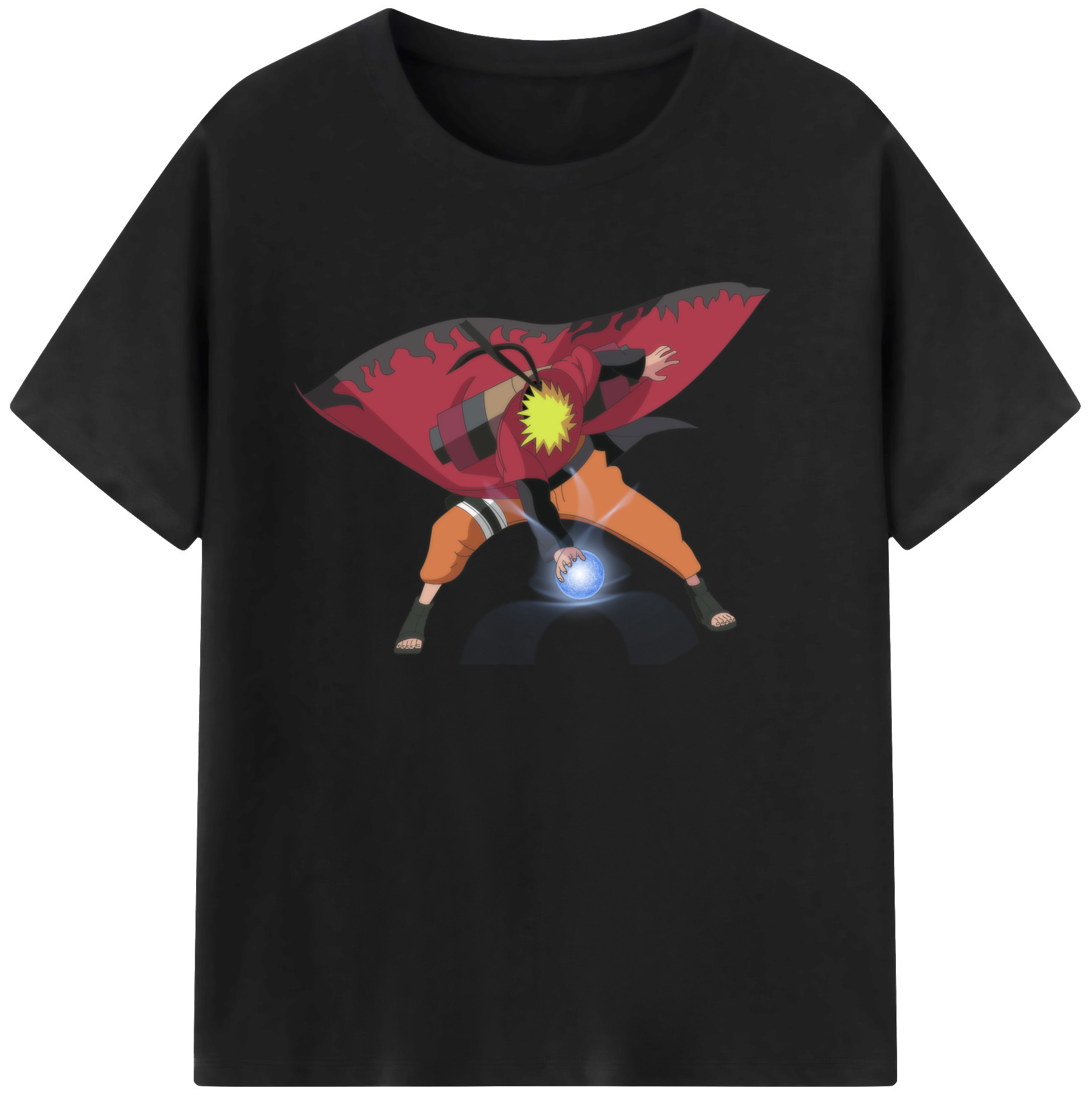 （画像用） NARUTO -ナルト- うずまき ナルト Uzumaki Naruto レディースカジュアルプリントTシャツ（綿100％）