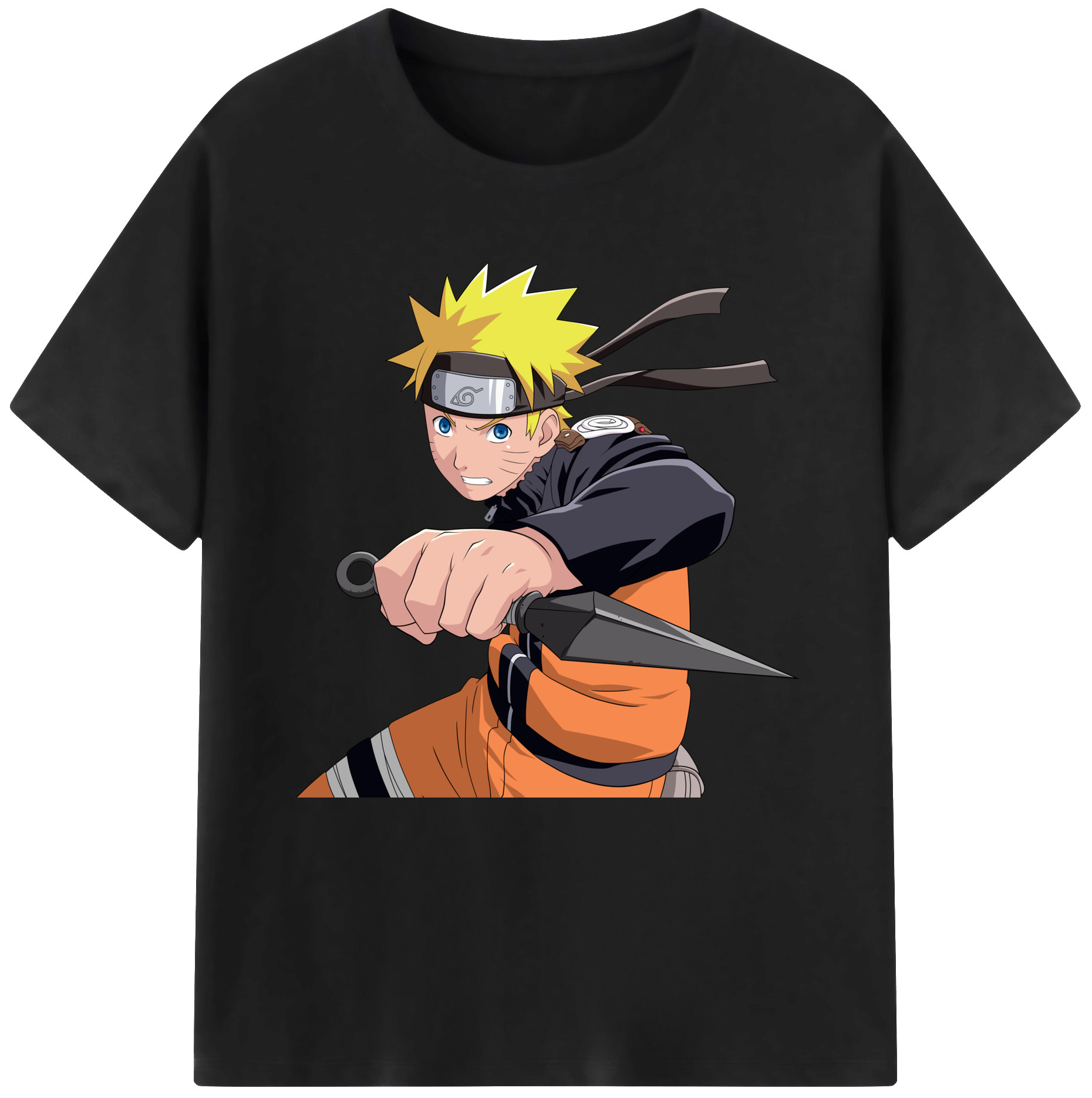 （画像用） NARUTO -ナルト- うずまき ナルト Uzumaki Naruto レディースカジュアルプリントTシャツ（綿100％）