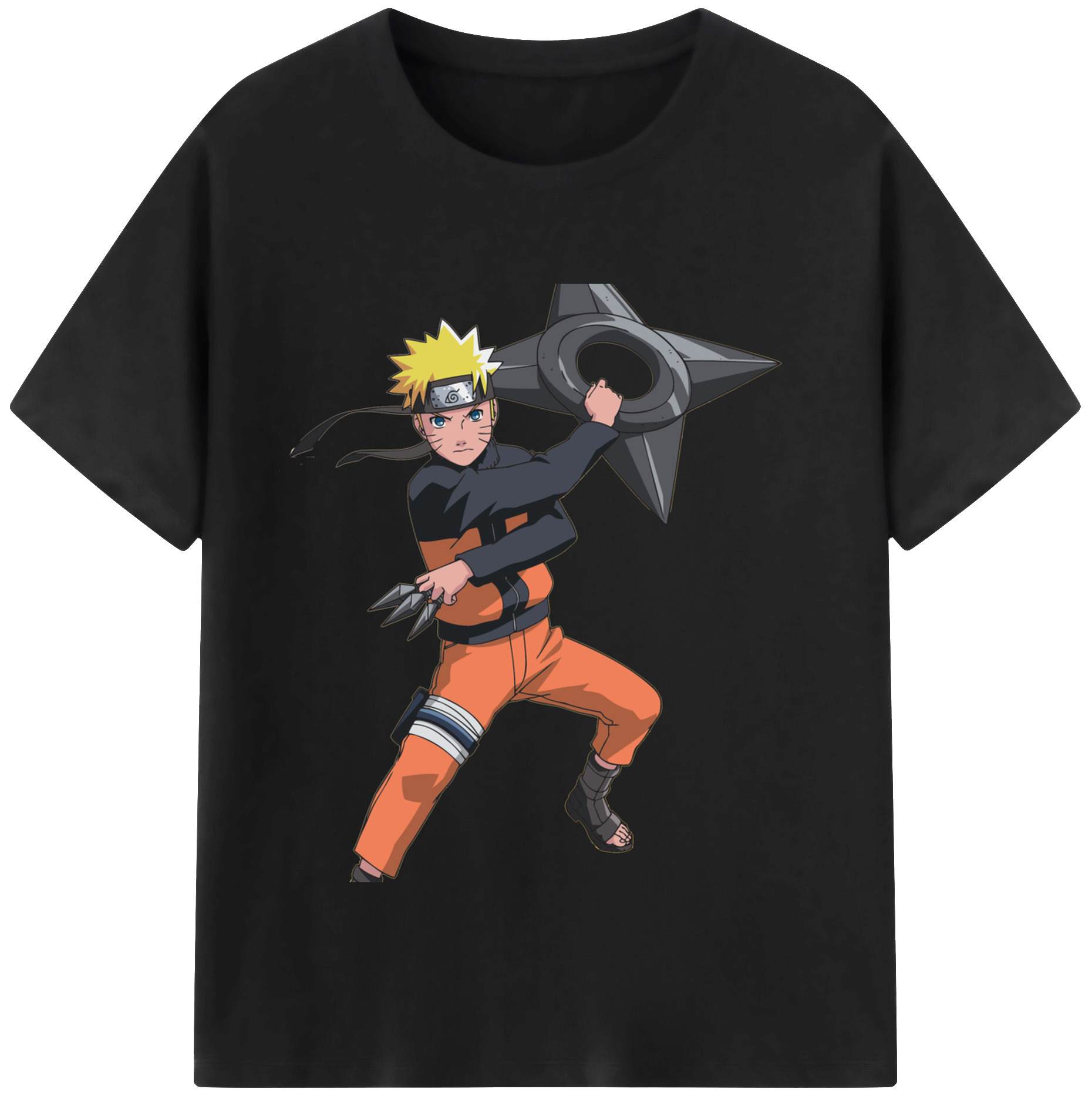 （画像用） NARUTO -ナルト- うずまき ナルト Uzumaki Naruto レディースカジュアルプリントTシャツ（綿100％）
