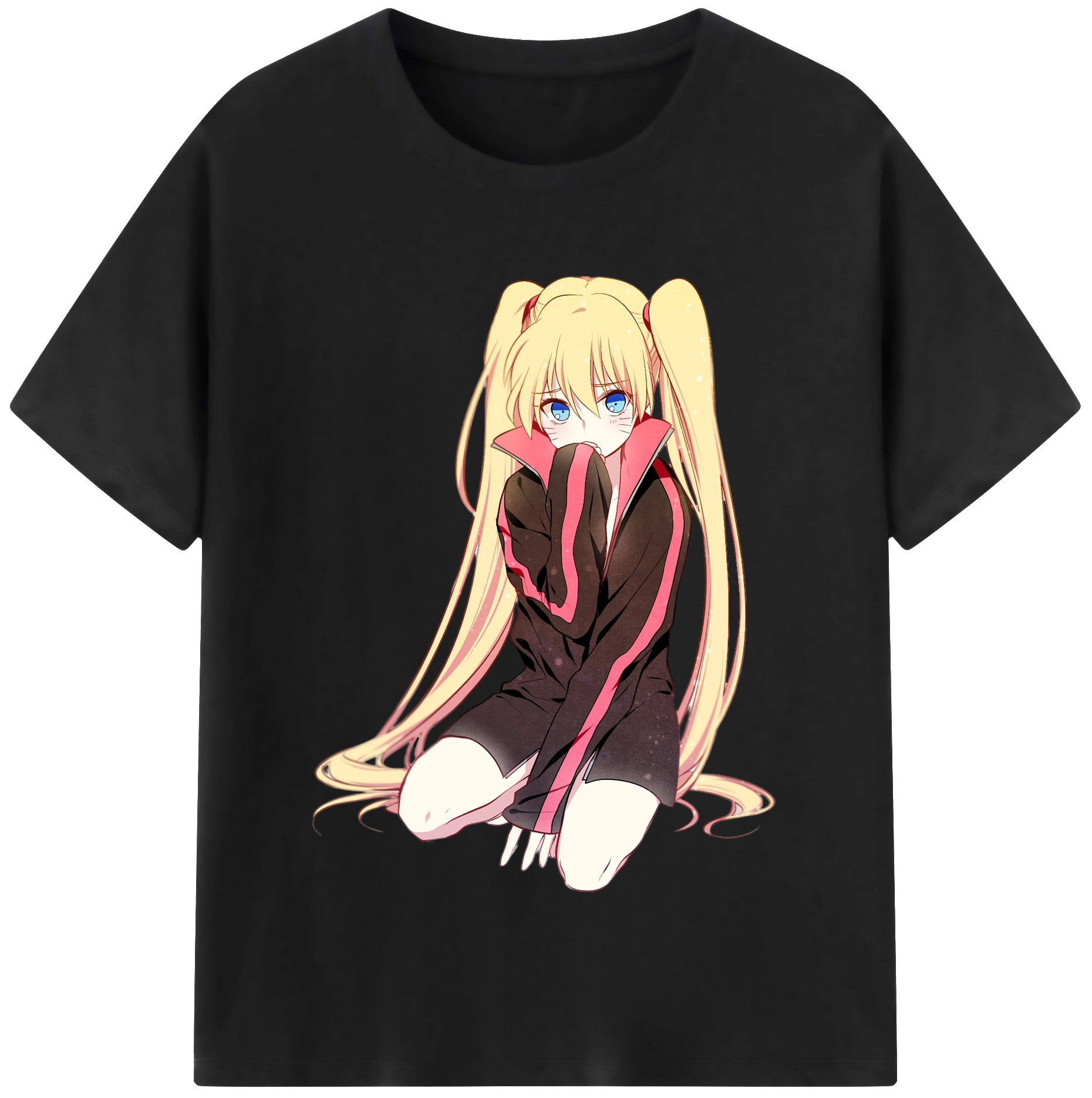 （画像用） NARUTO -ナルト- うずまき ナルト Uzumaki Naruto レディースカジュアルプリントTシャツ（綿100％）